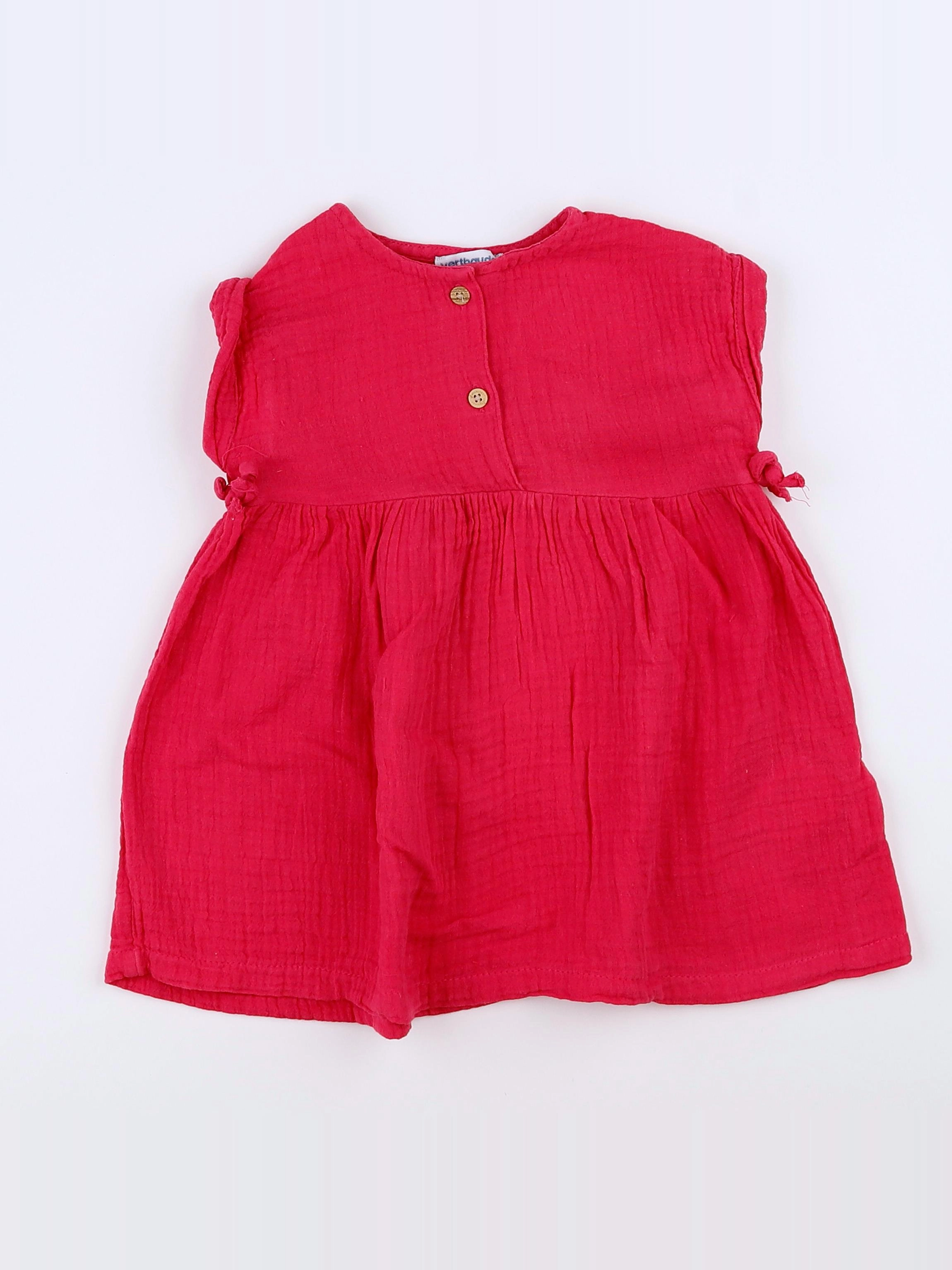 Vertbaudet - robe rose - 18 mois