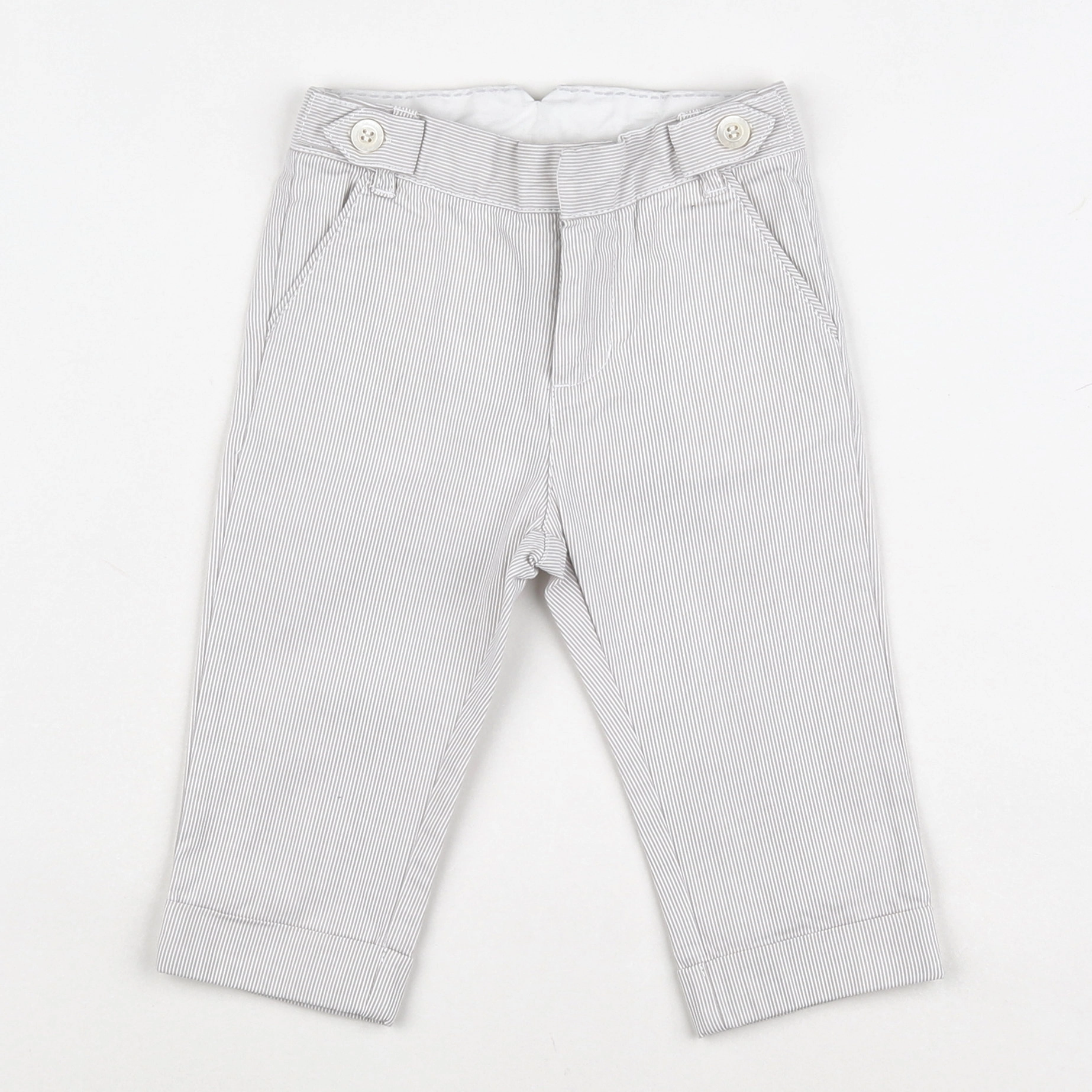 Jacadi - pantalon beige, blanc - 12 mois