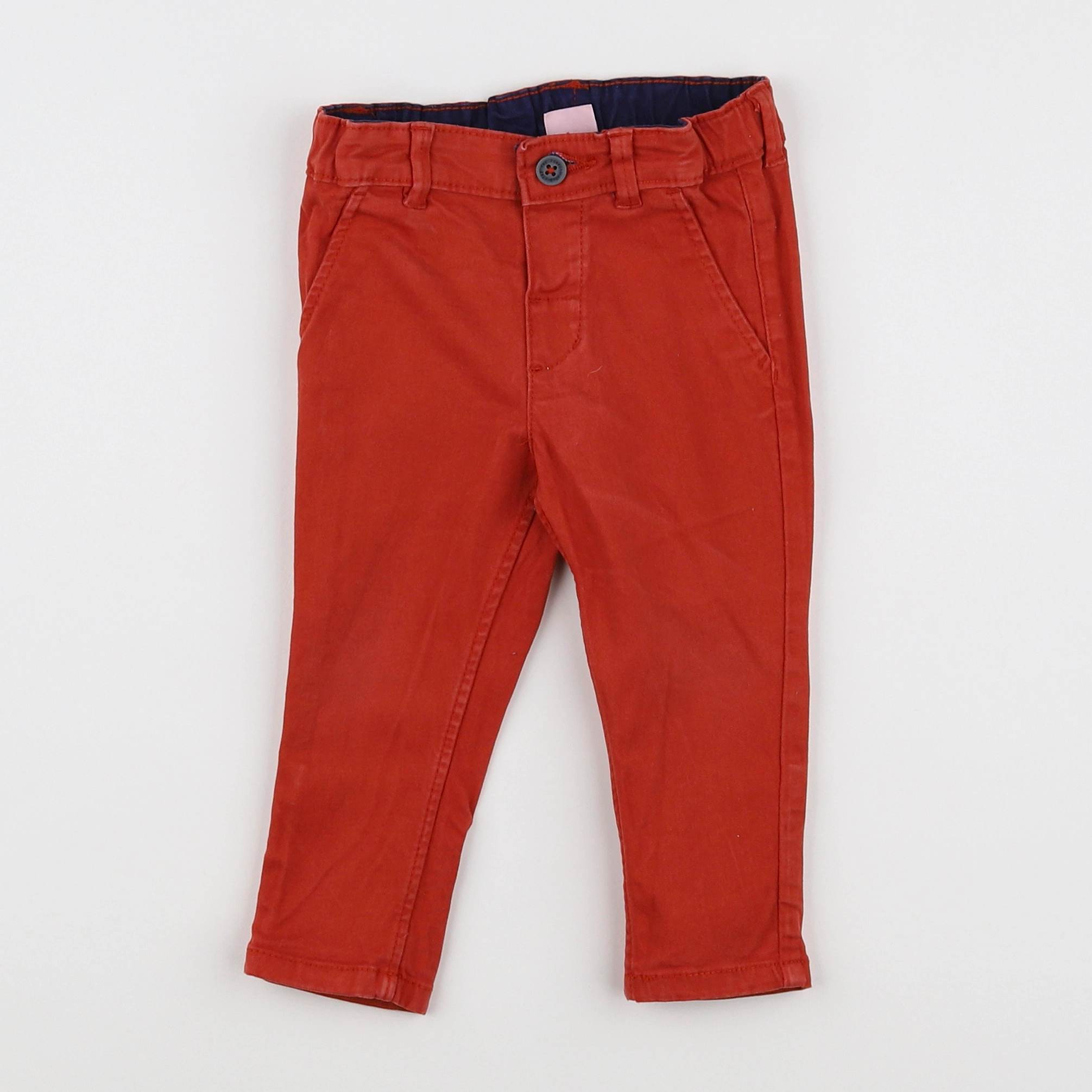 H&M - pantalon orange - 6/9 mois