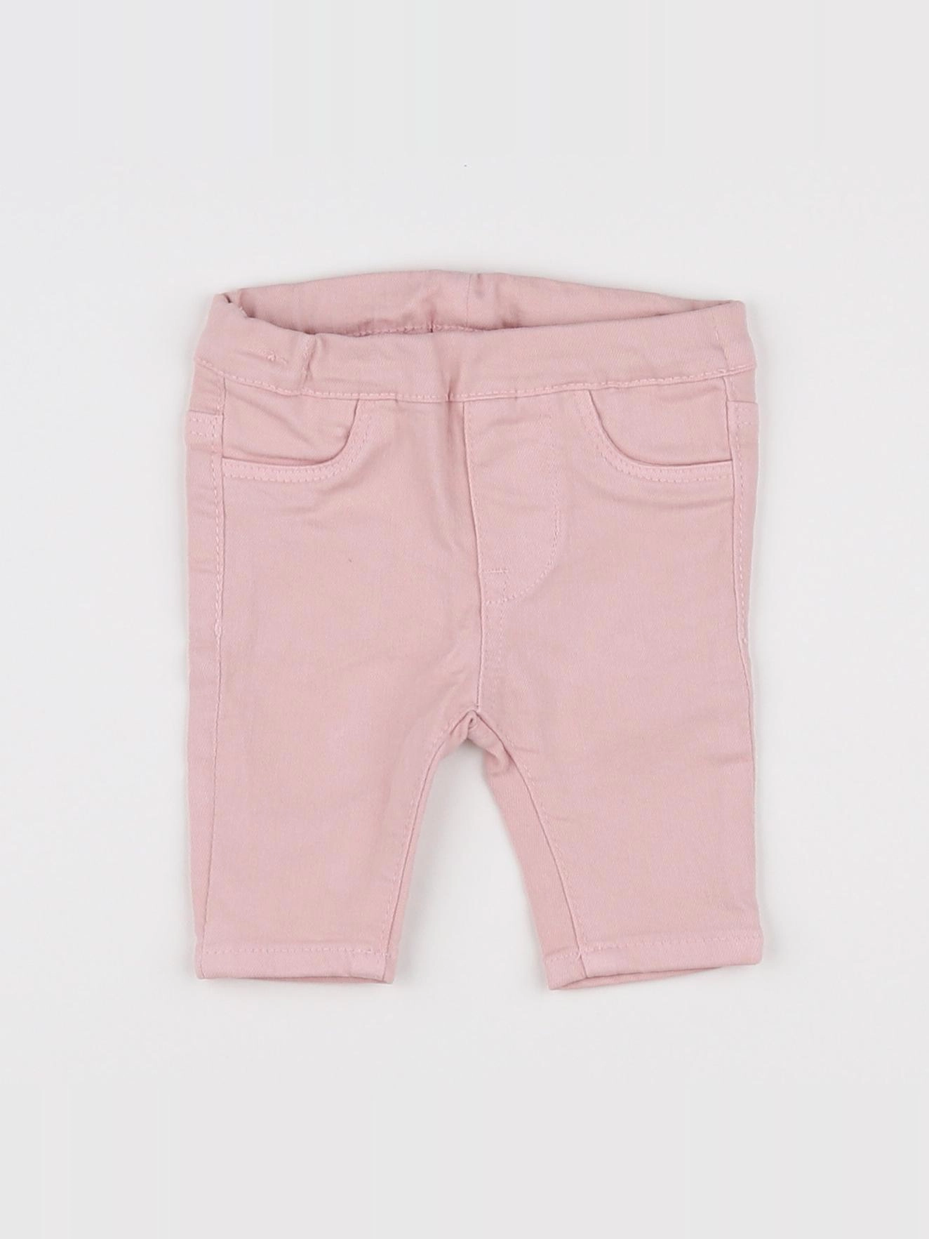 H&M - pantalon rose - 0/1 mois