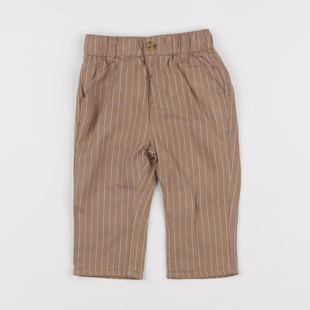 Vertbaudet - pantalon marron - 6 mois