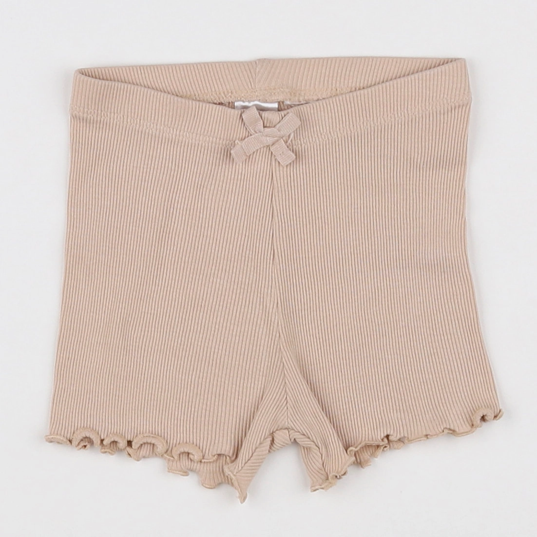 H&M - short beige - 9/12 mois