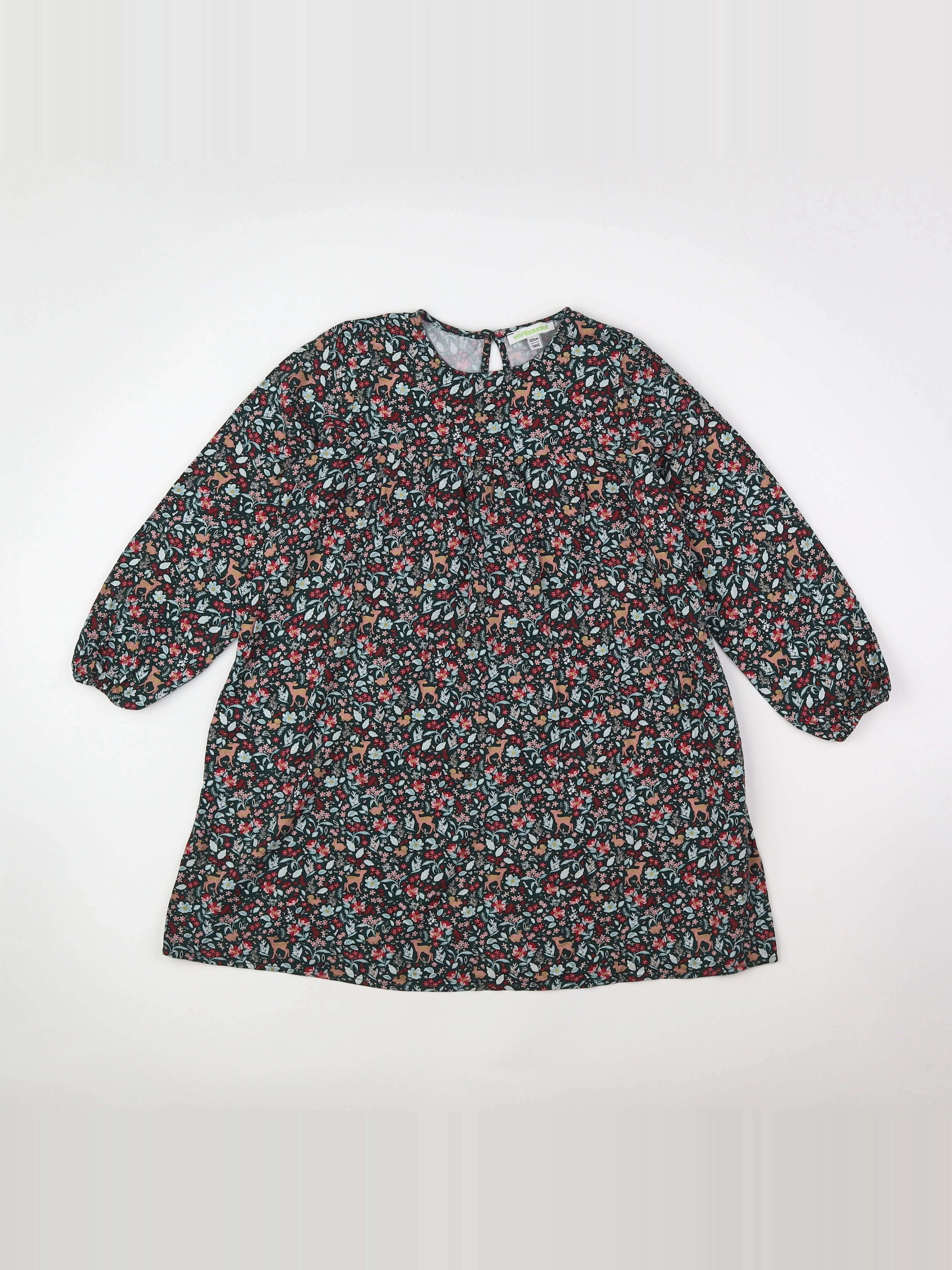Vertbaudet - robe multicolore - 7 ans