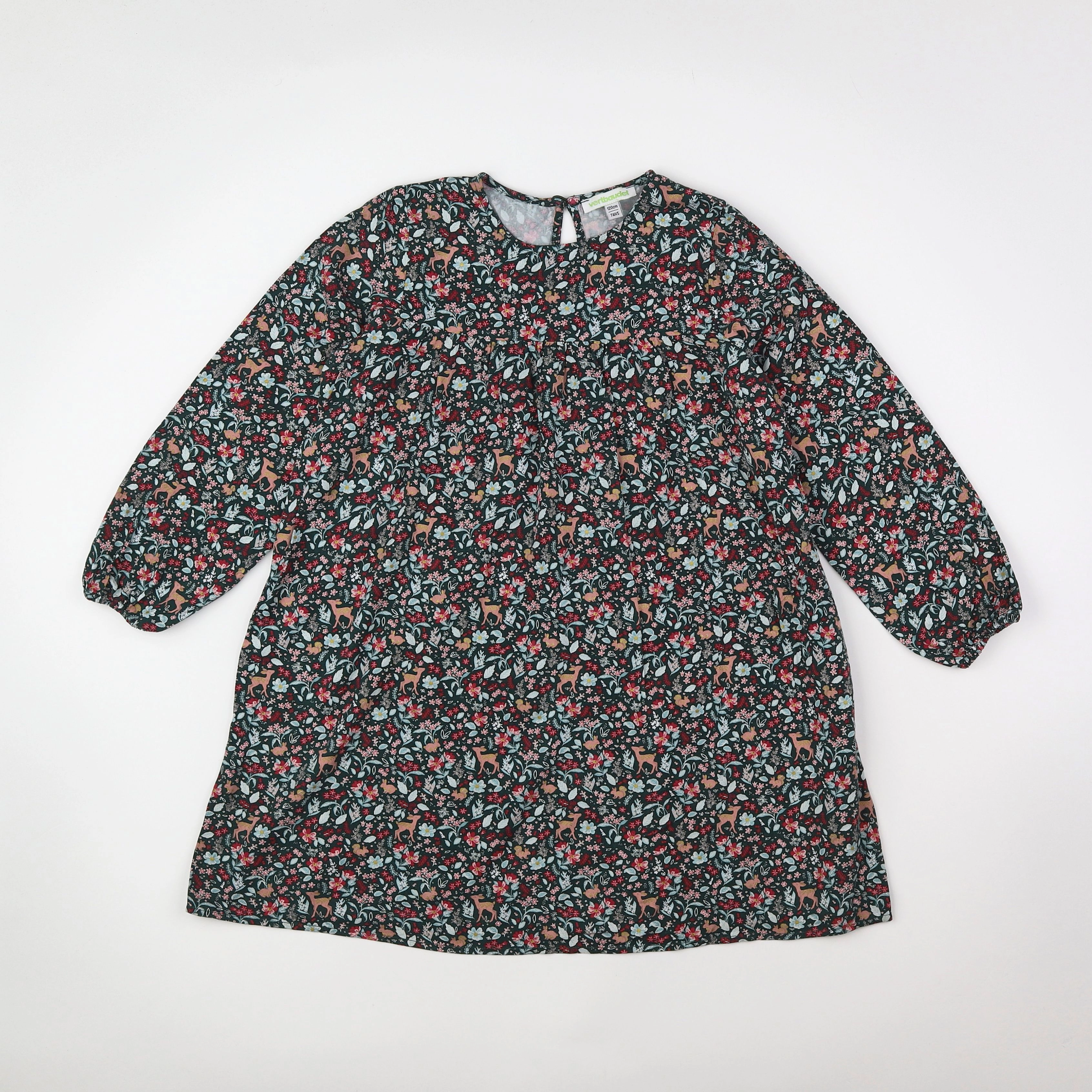 Vertbaudet - robe multicolore - 7 ans