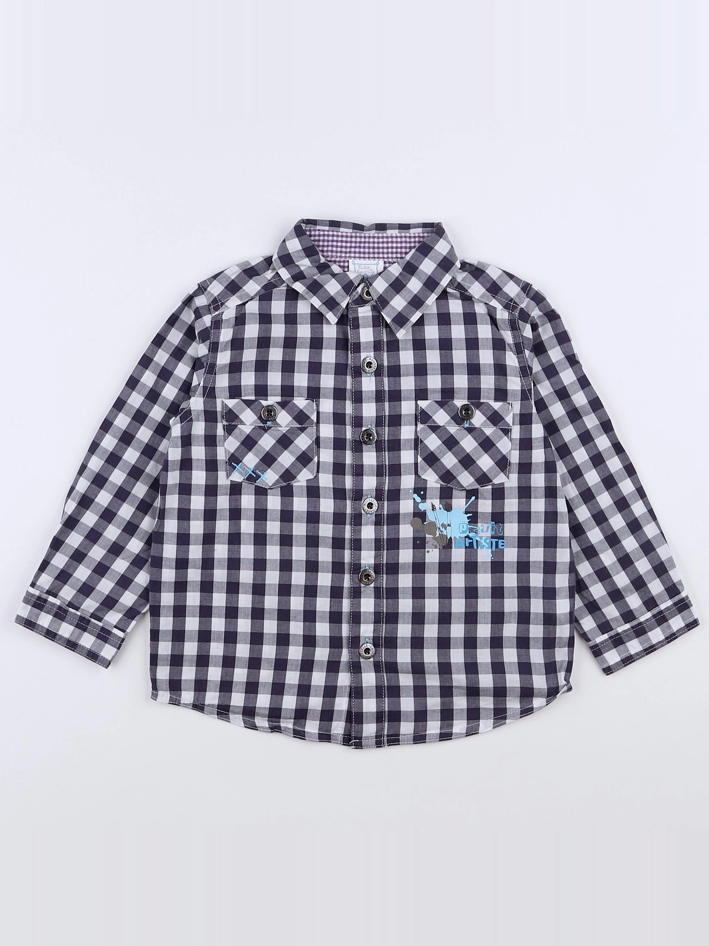 Cadet Rousselle - chemise noir, blanc - 18 mois