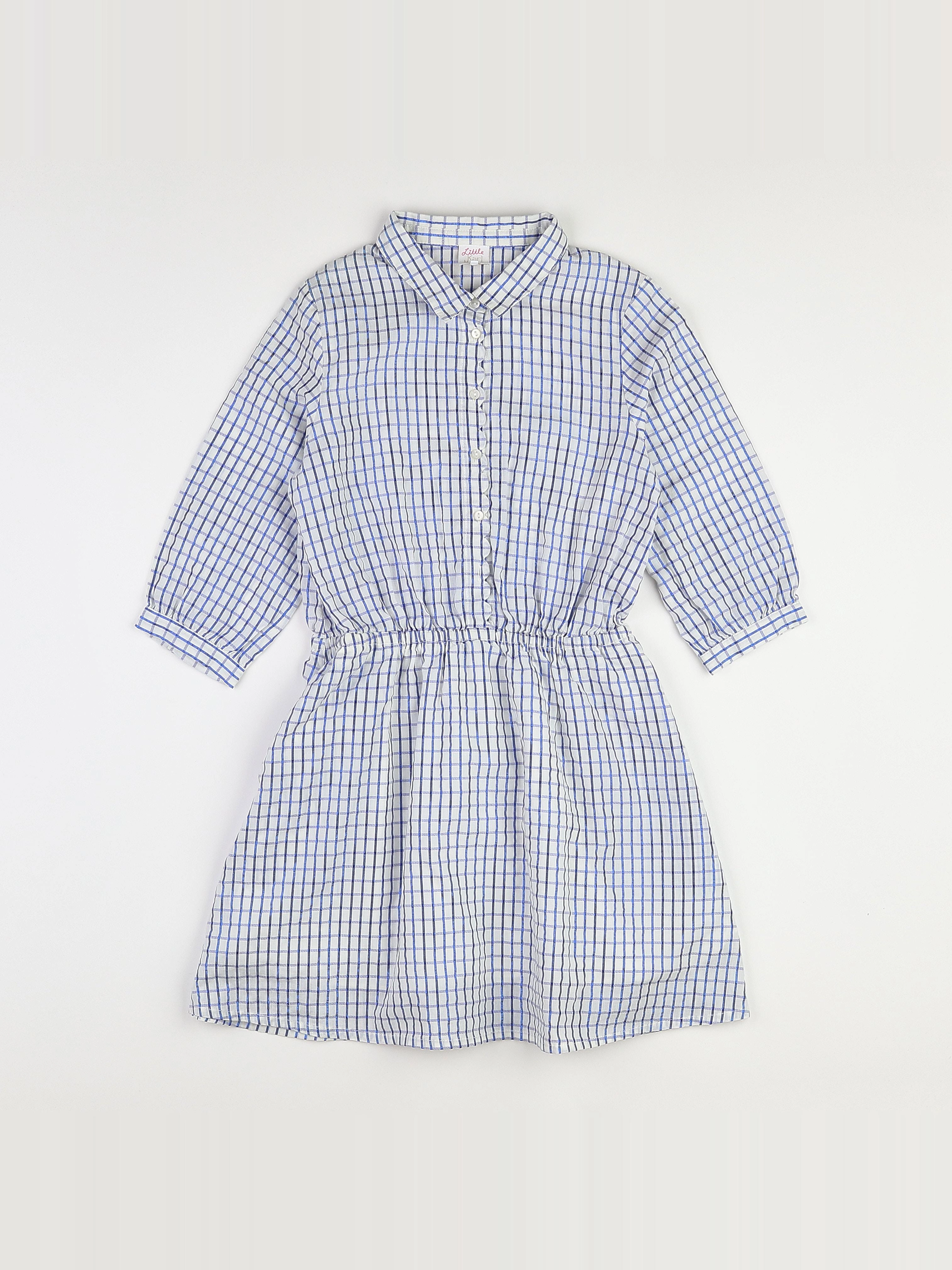 Little Karl Marc John - robe blanc, bleu - 10 ans
