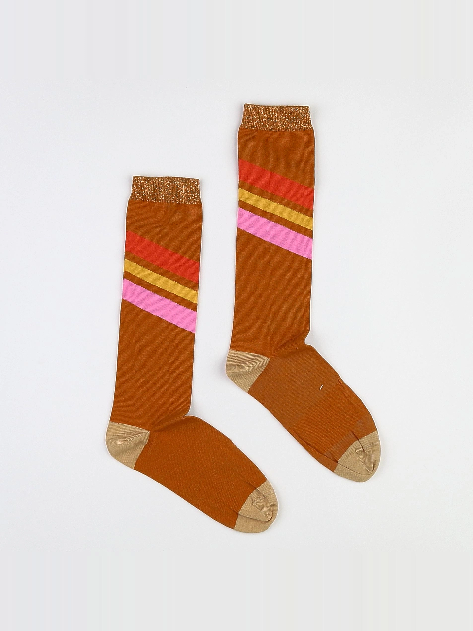 Longlivethequeen  - chaussettes marron (neuf) - 12 ans