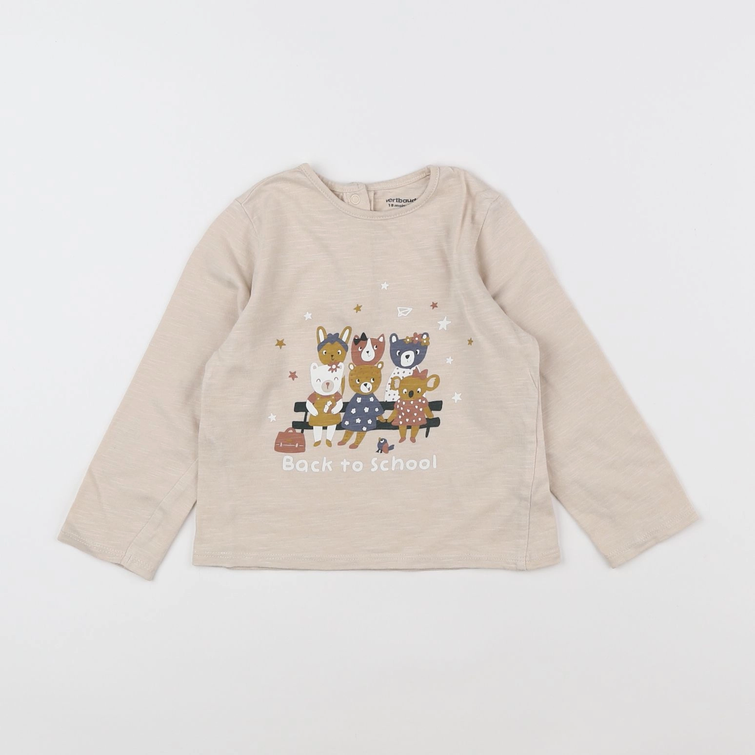 Vertbaudet - tee-shirt rose - 18 mois