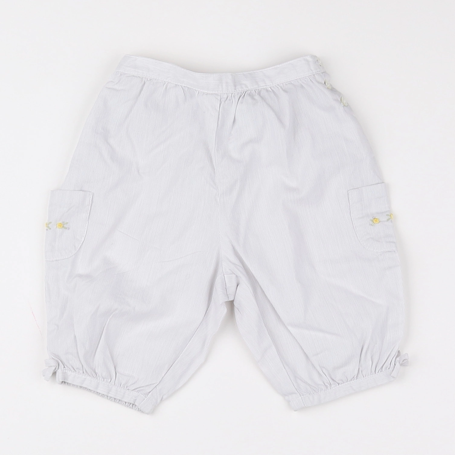 Jacadi - pantalon blanc, gris - 3 mois
