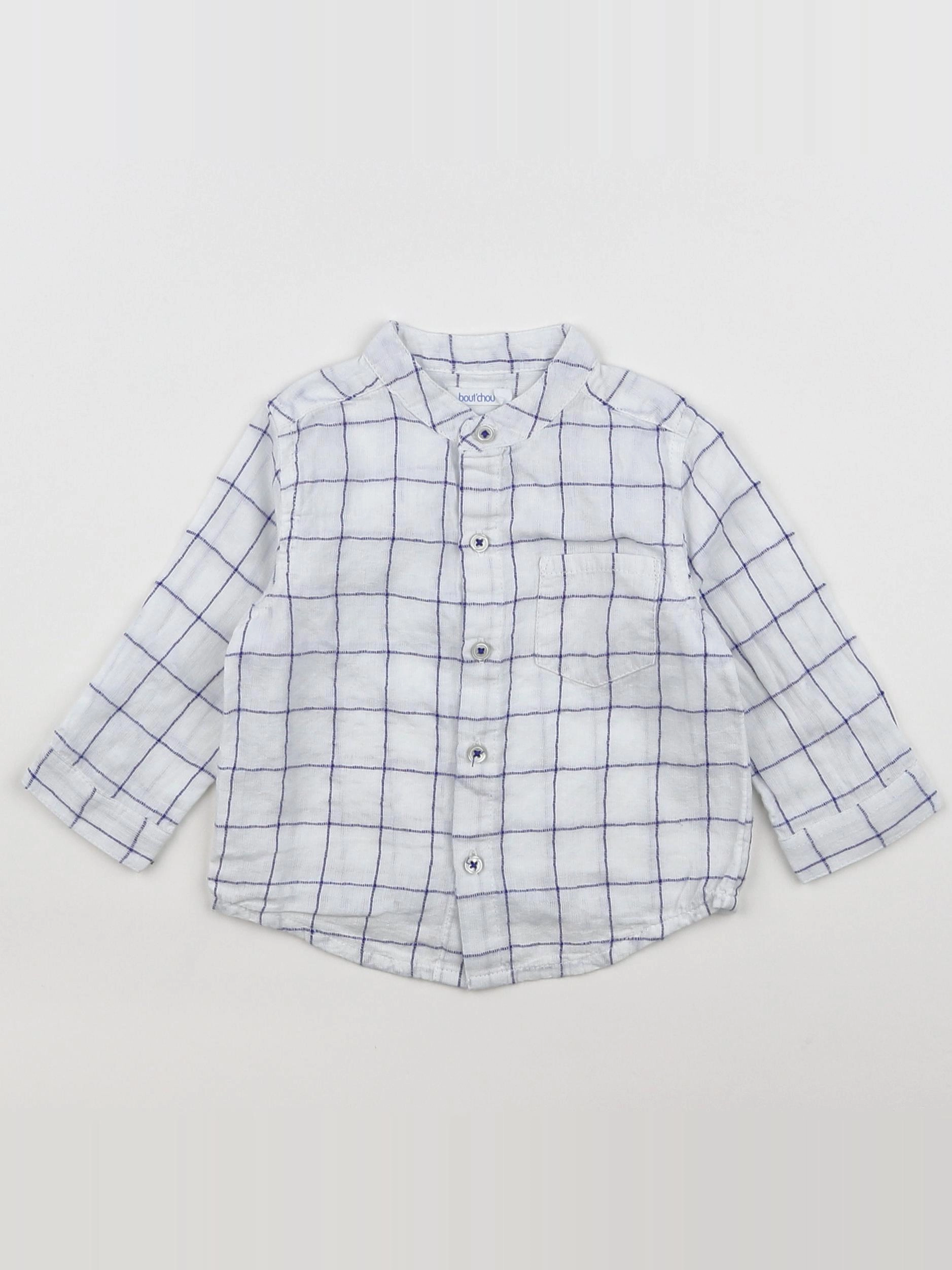 Boutchou - chemise blanc - 6 mois