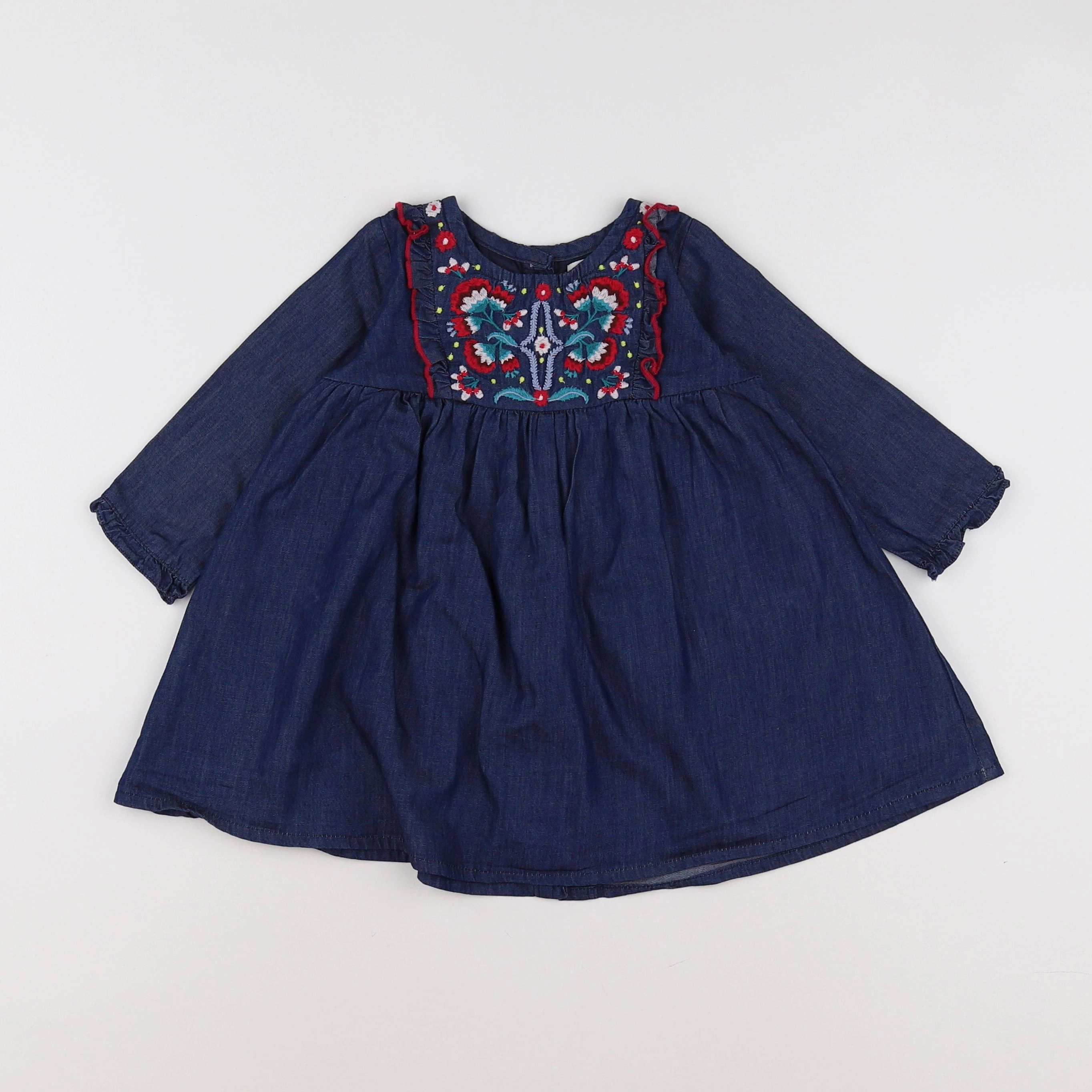 Bouchara - robe bleu - 12 mois