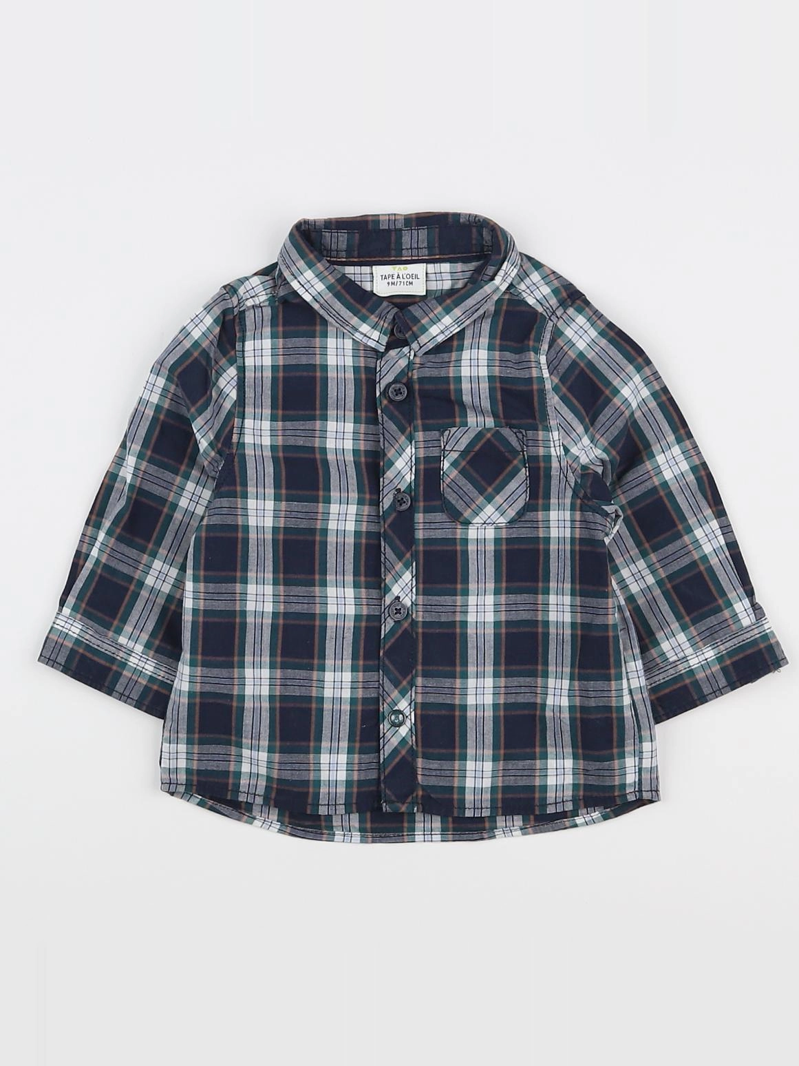 Tape à l'oeil - chemise multicolore - 9 mois