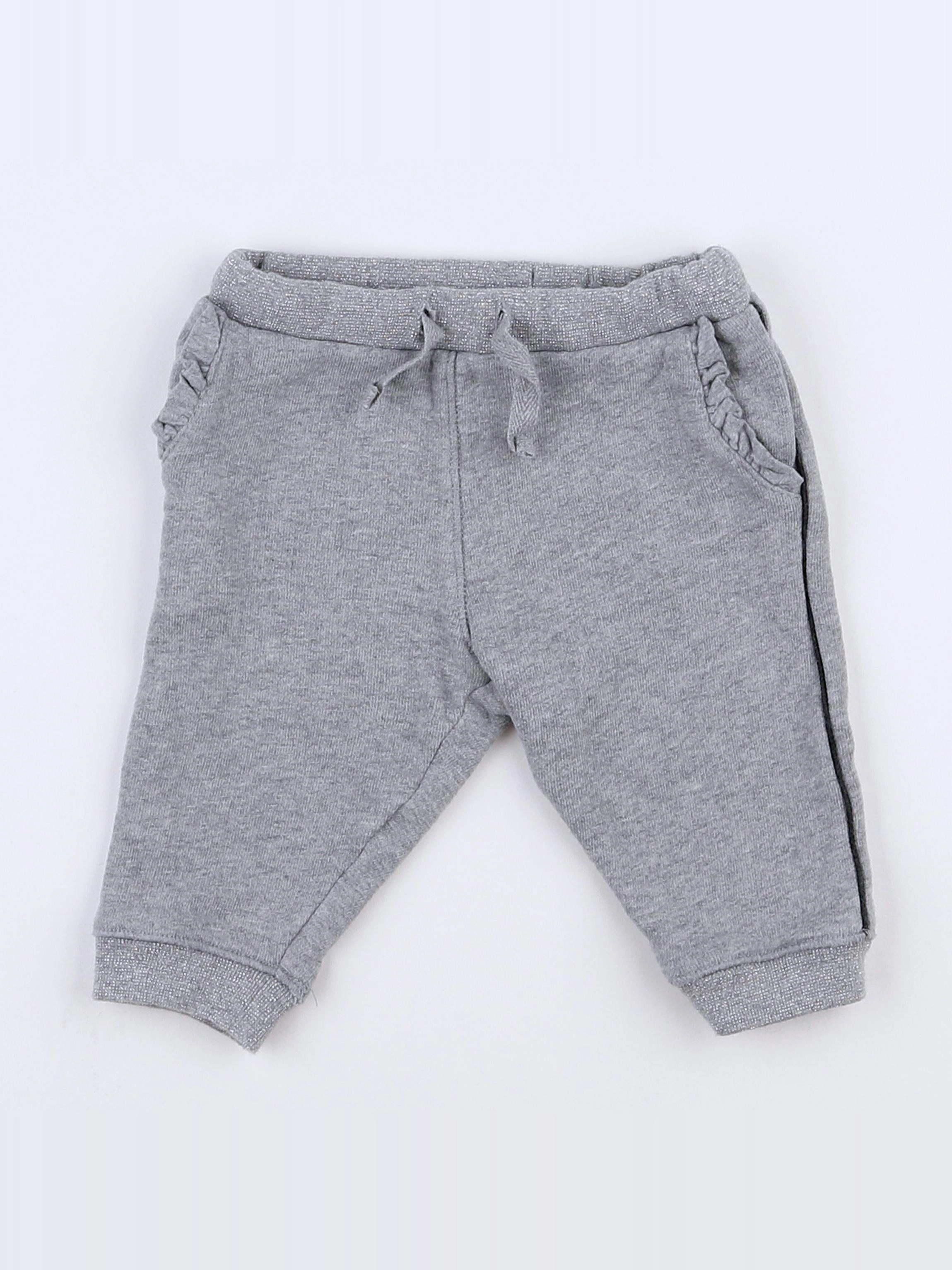 Cadet Rousselle - jogging gris, argent - 3 mois