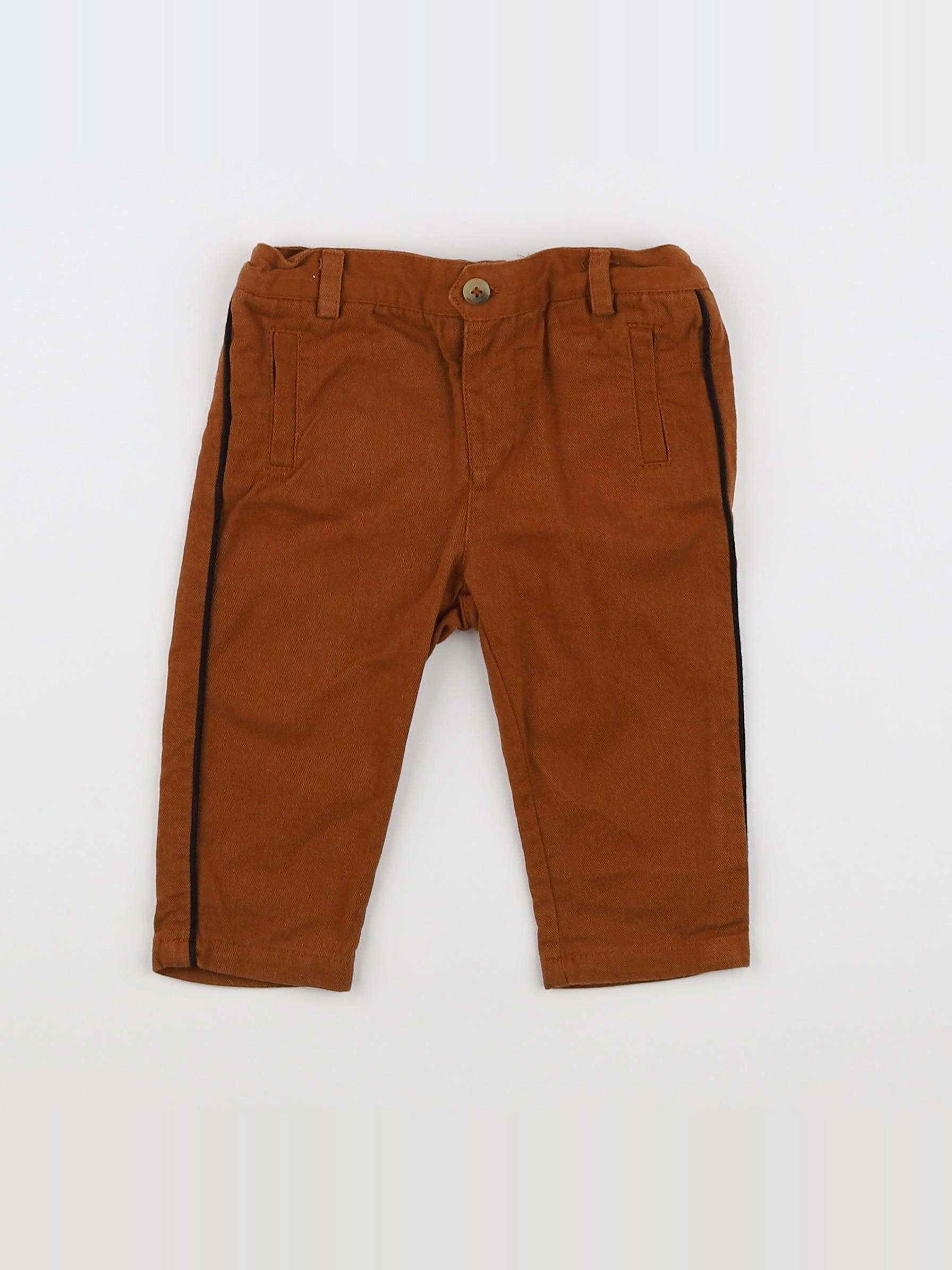 Natalys - pantalon marron - 9 mois