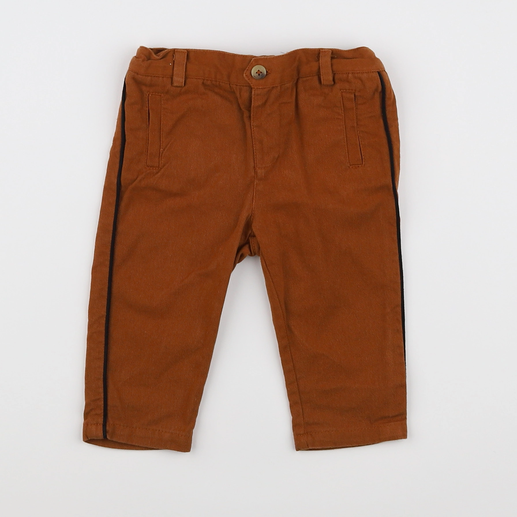 Natalys - pantalon marron - 9 mois