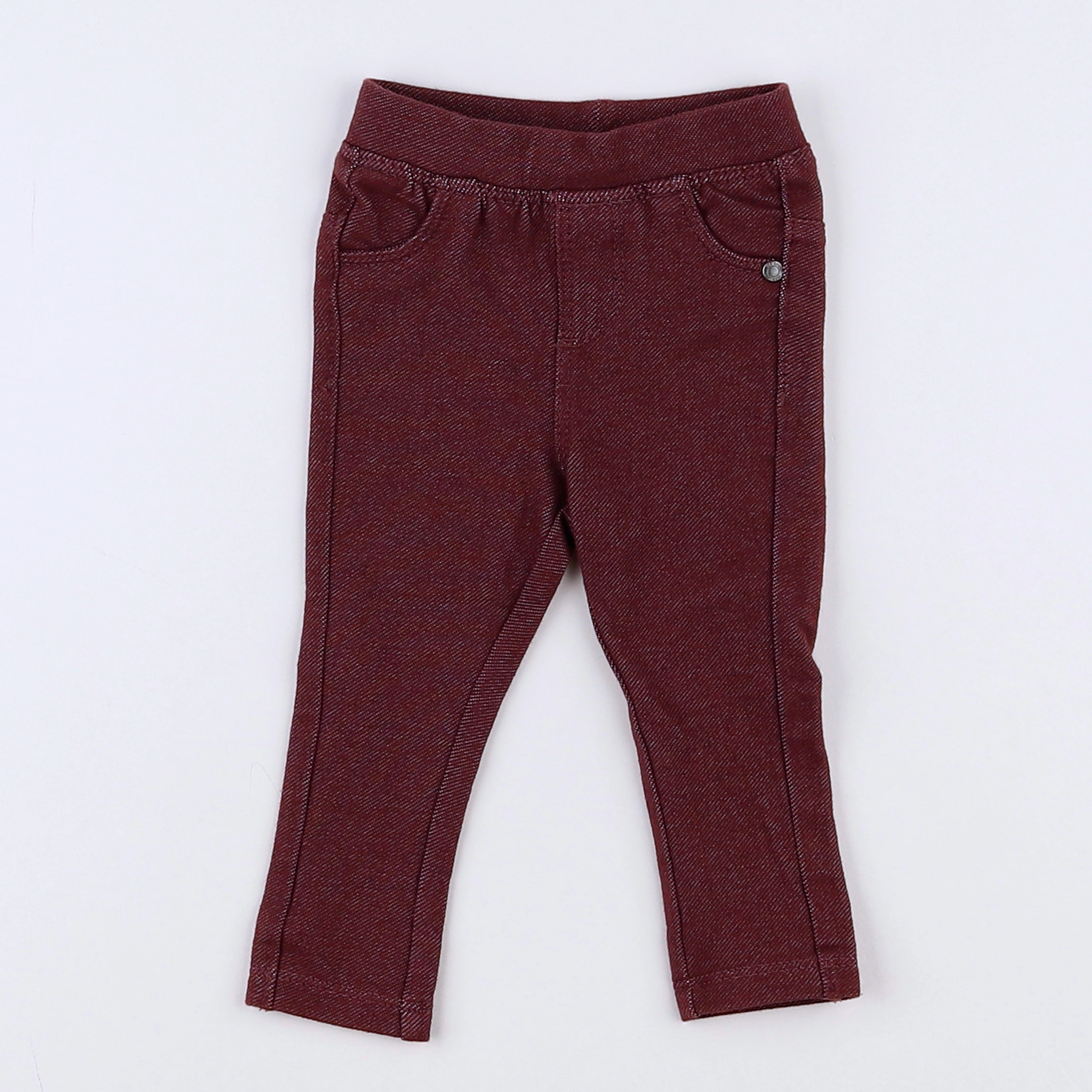 Vertbaudet - jegging rouge - 3 mois