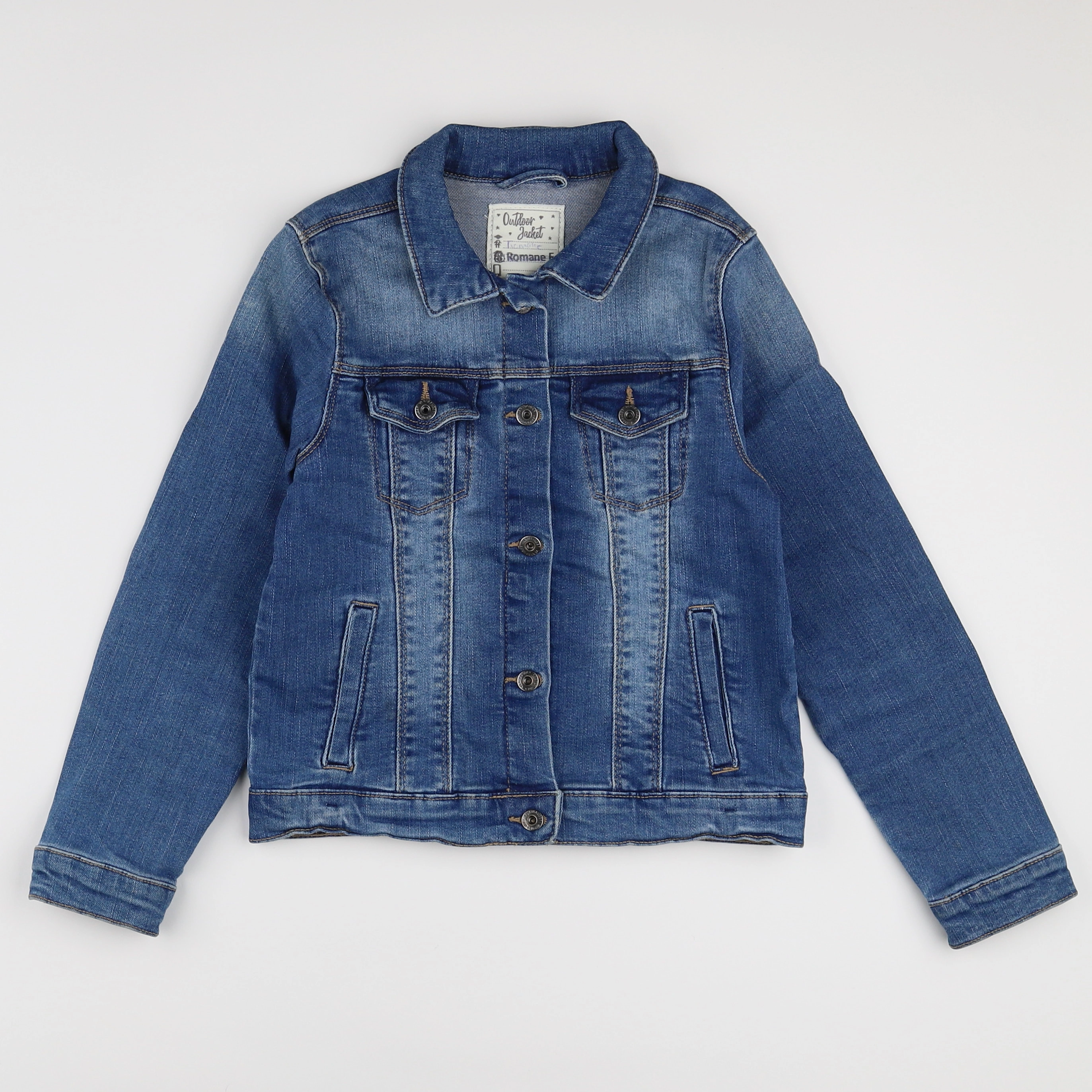 Vertbaudet - veste bleu - 8 ans