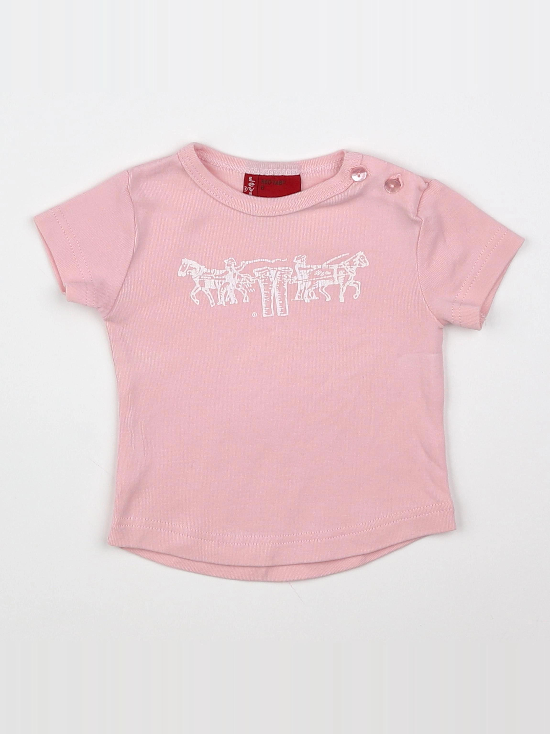Levi's - tee-shirt rose - 6 mois