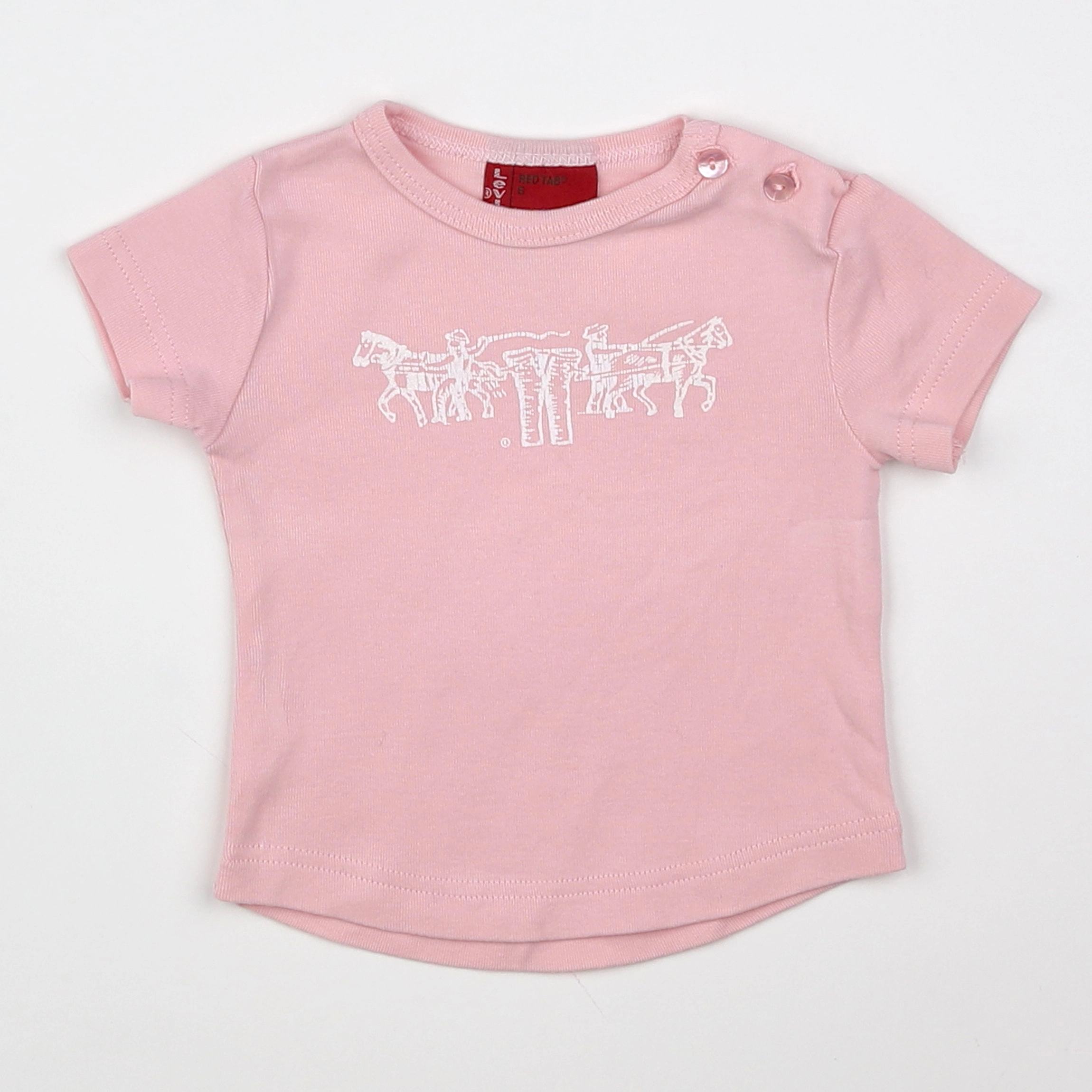 Levi's - tee-shirt rose - 6 mois