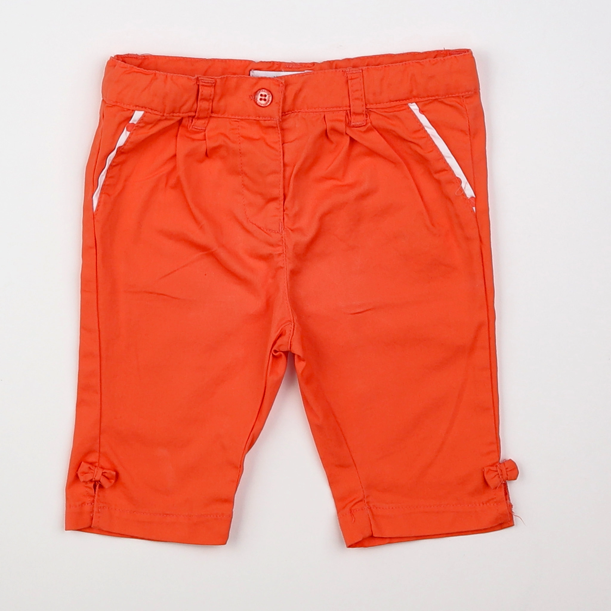 Vertbaudet - pantalon rouge - 12 mois