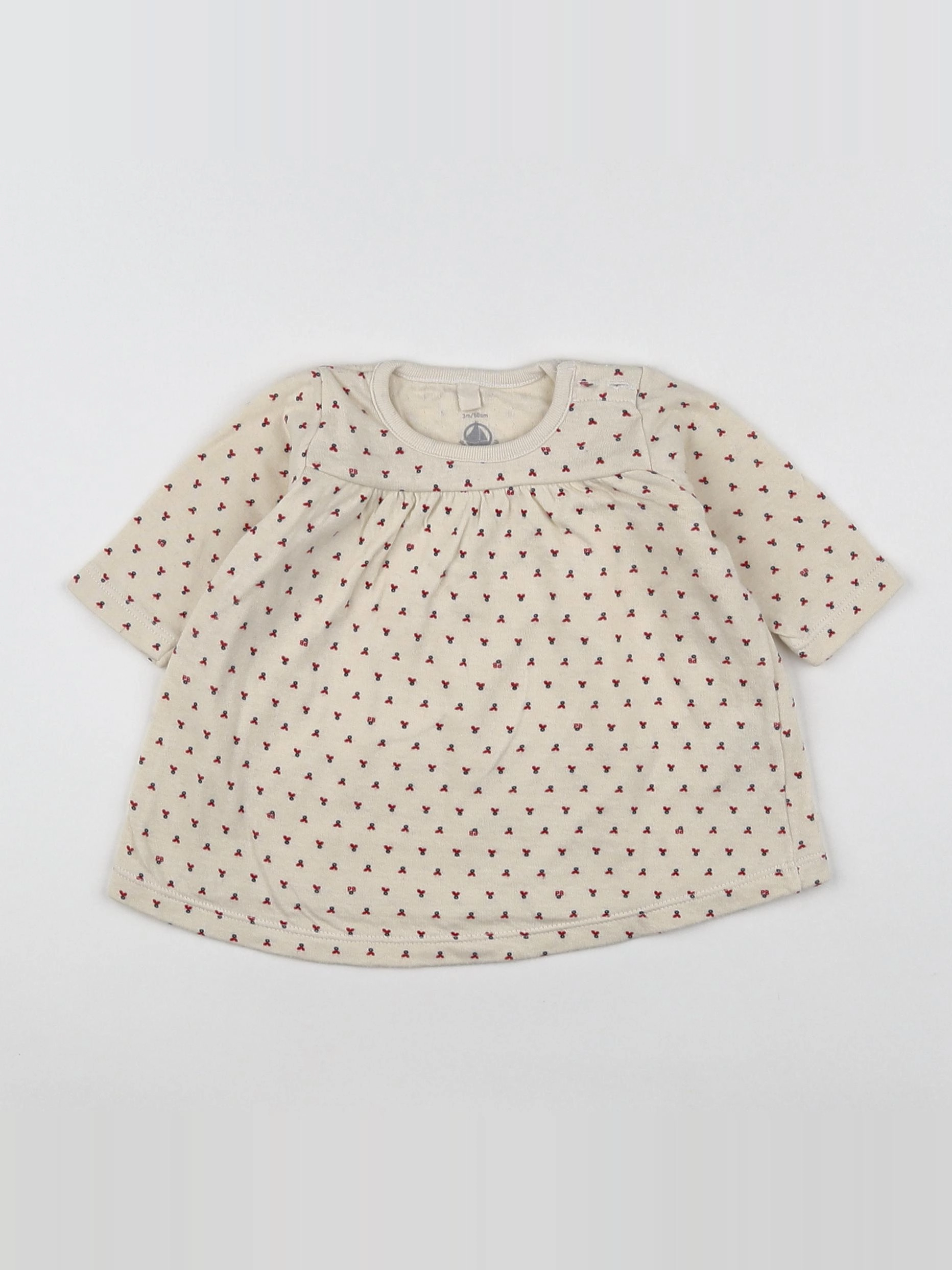 Petit Bateau - robe beige - 3 mois