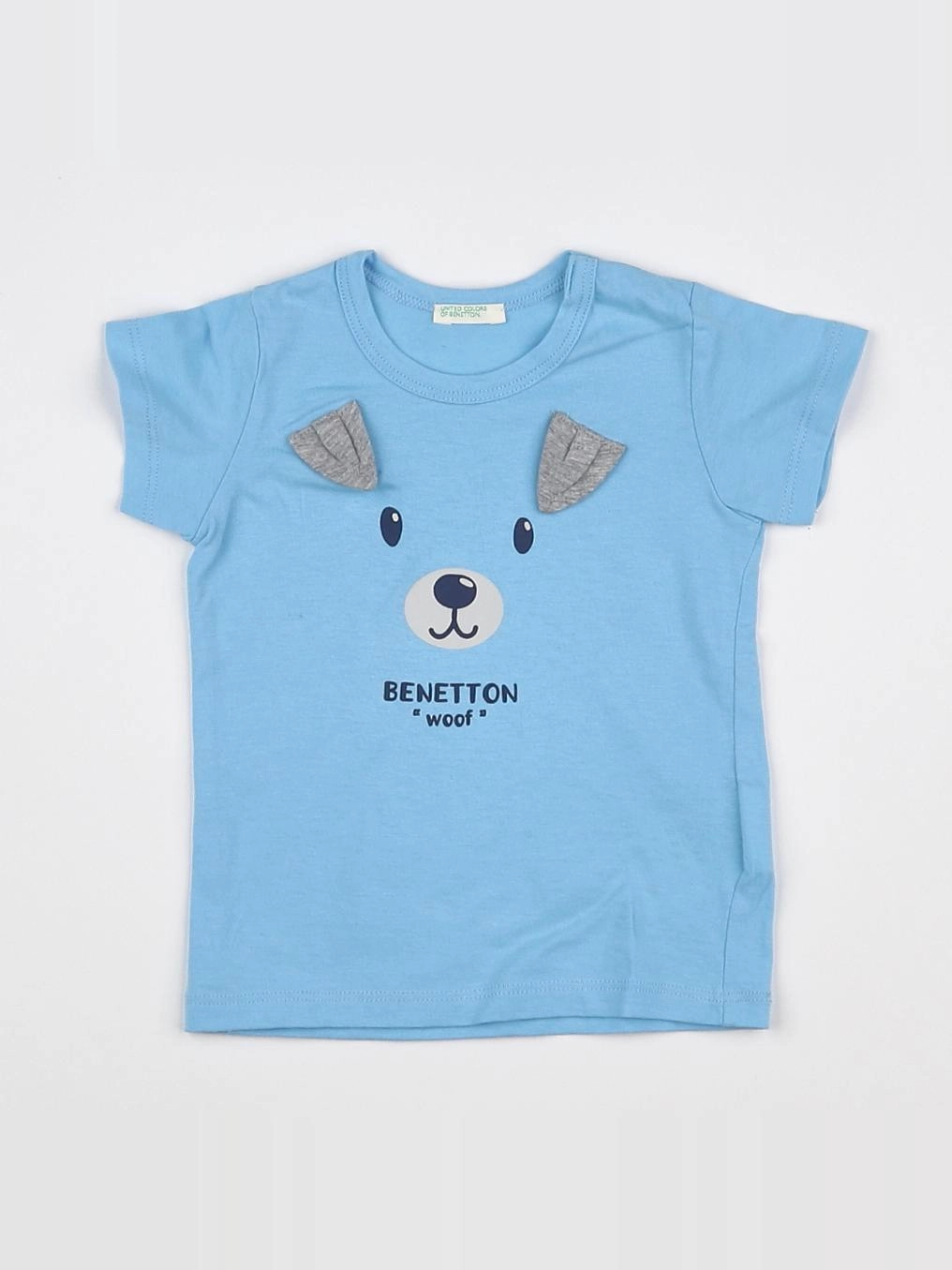 Benetton - tee-shirt bleu - 6 mois