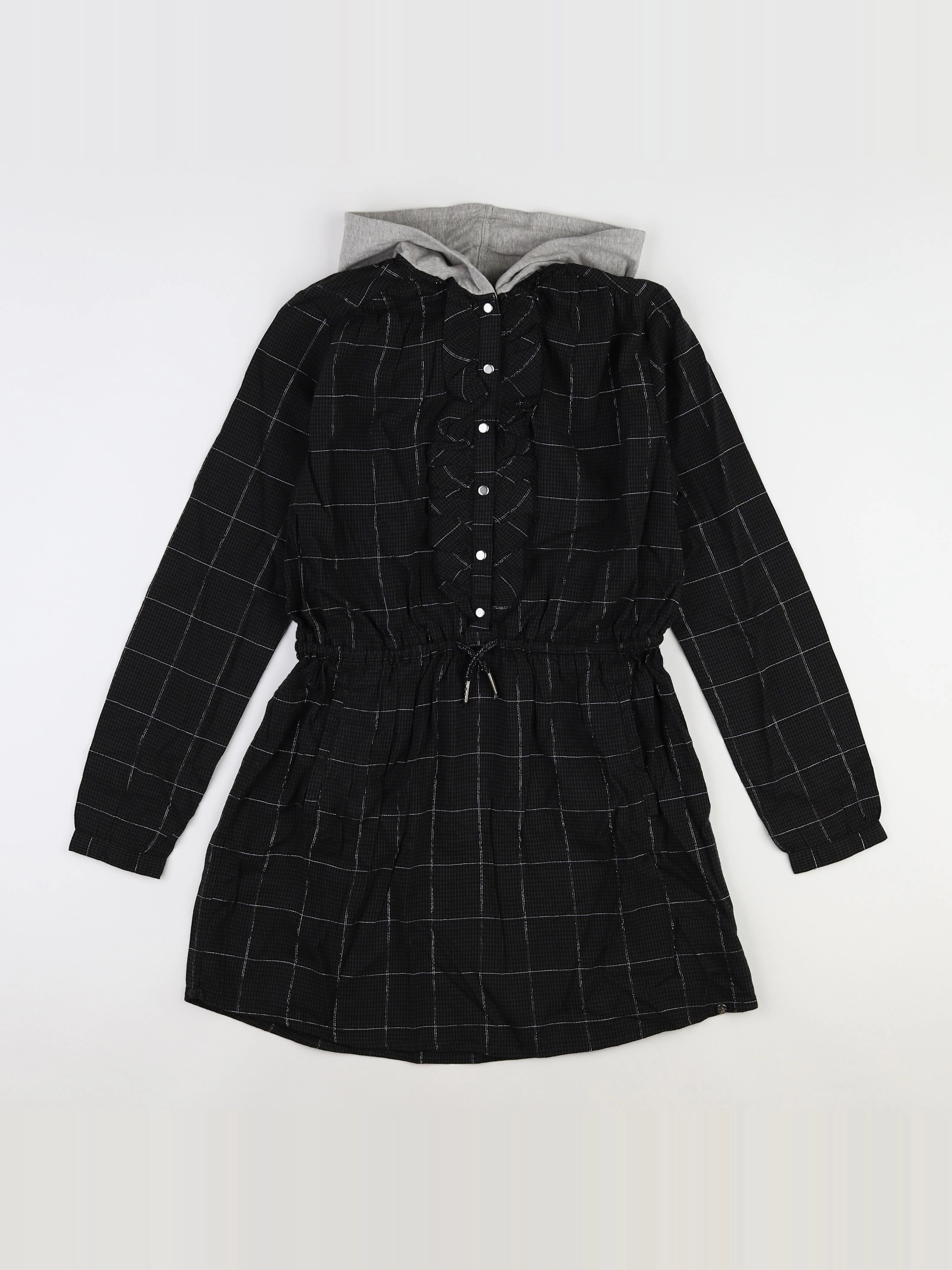 IKKS - robe noir, argent (neuf) - 12 ans