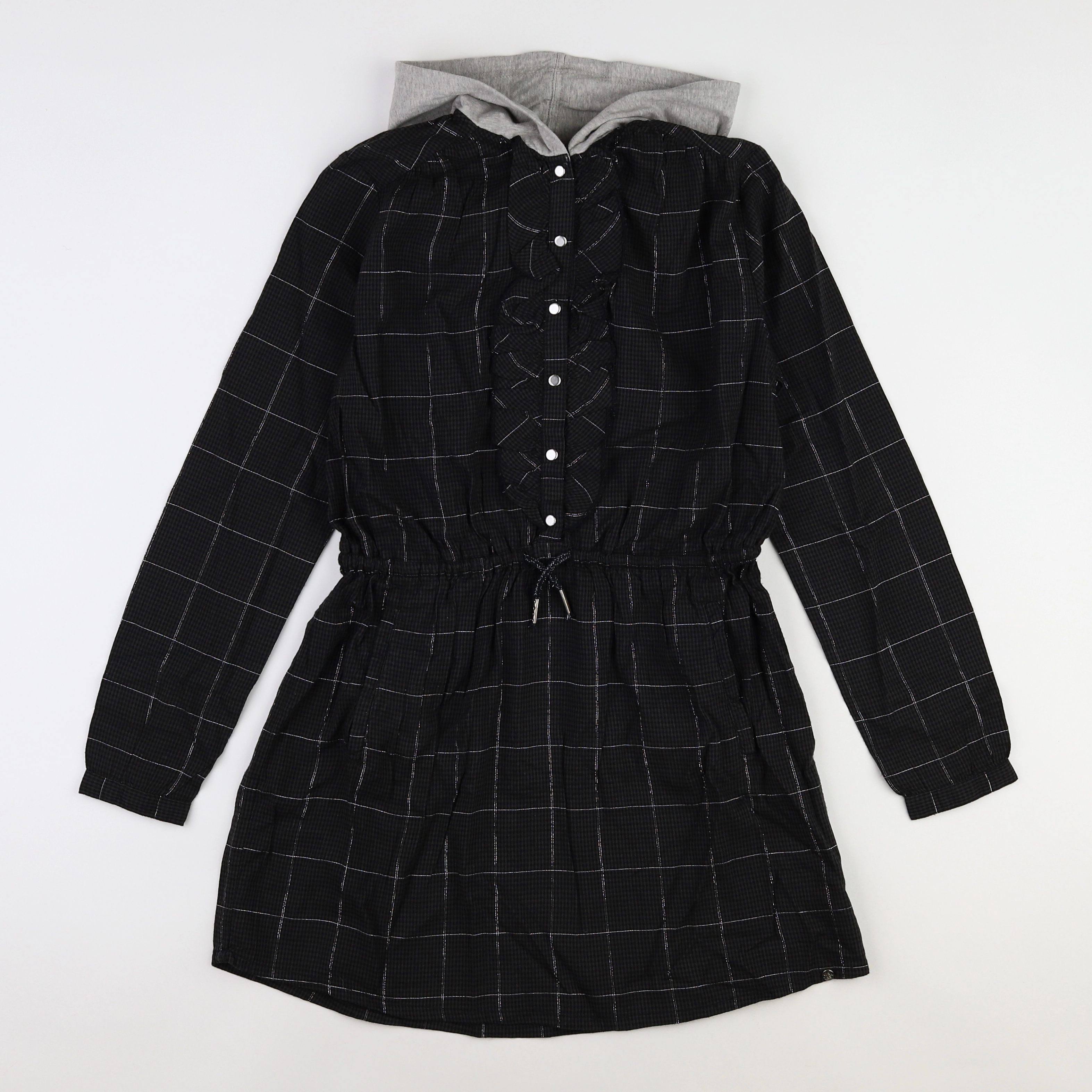 IKKS - robe noir, argent (neuf) - 12 ans