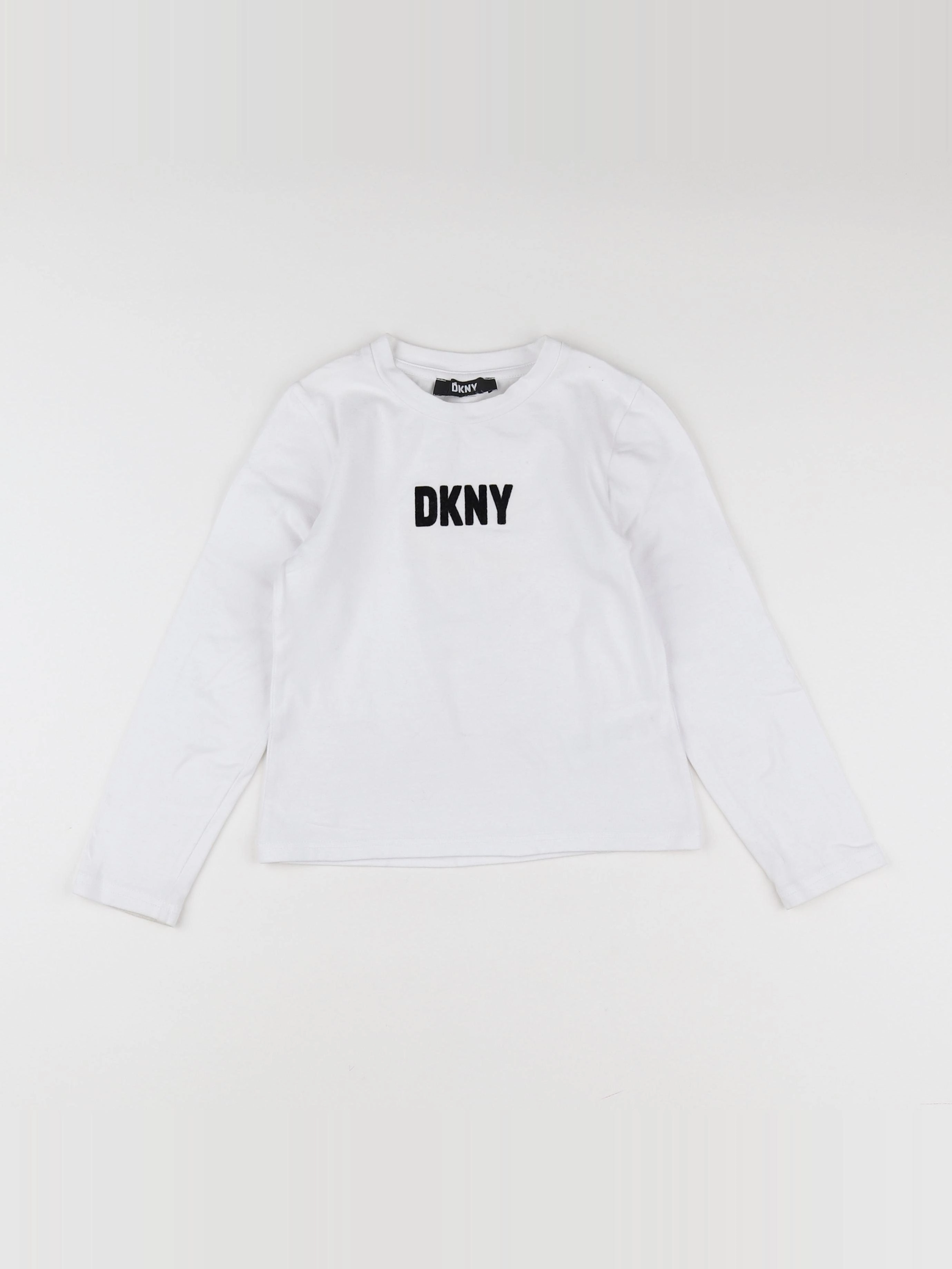 Dkny - tee-shirt blanc - 7/8 ans