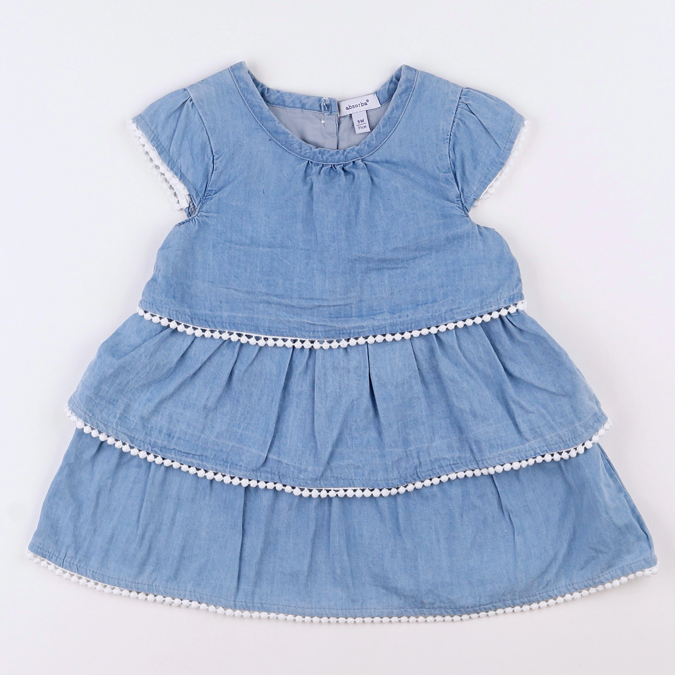 Absorba - robe bleu - 9 mois