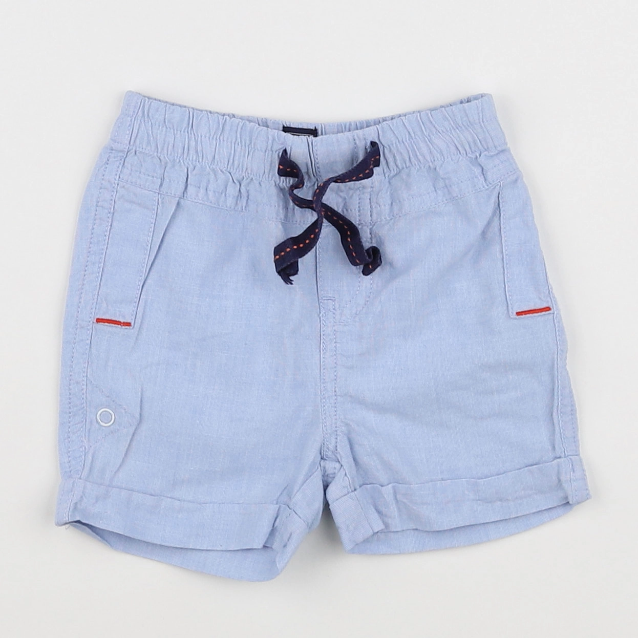 Terre de marins - short bleu - 6 mois