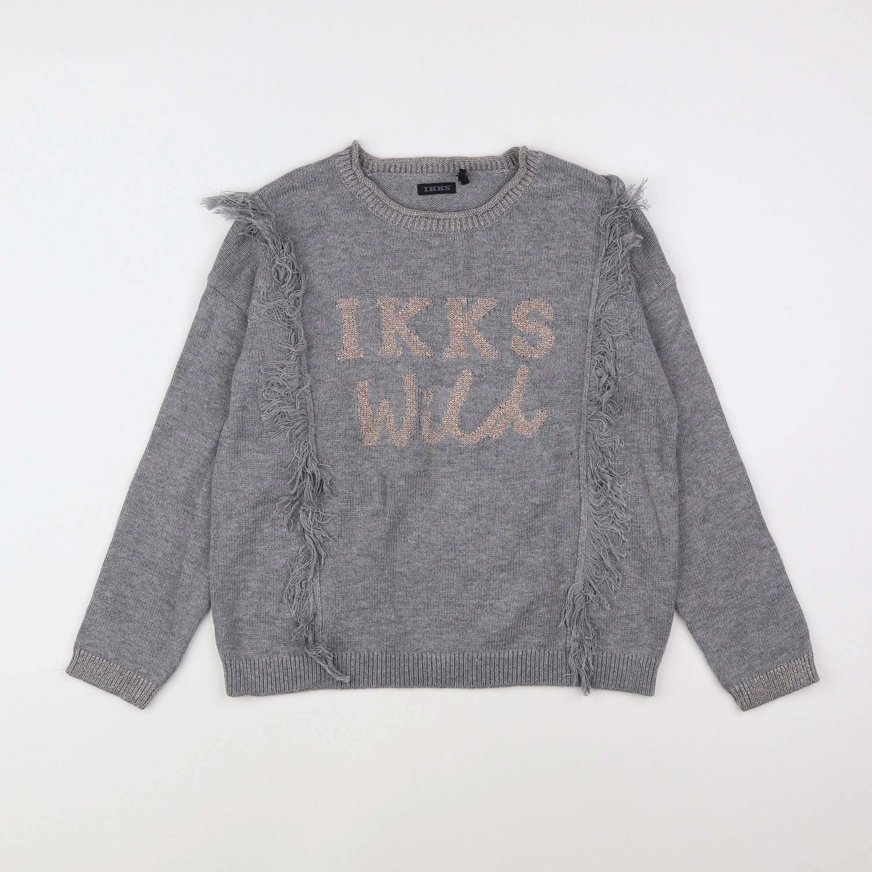 IKKS - pull gris - 8 ans