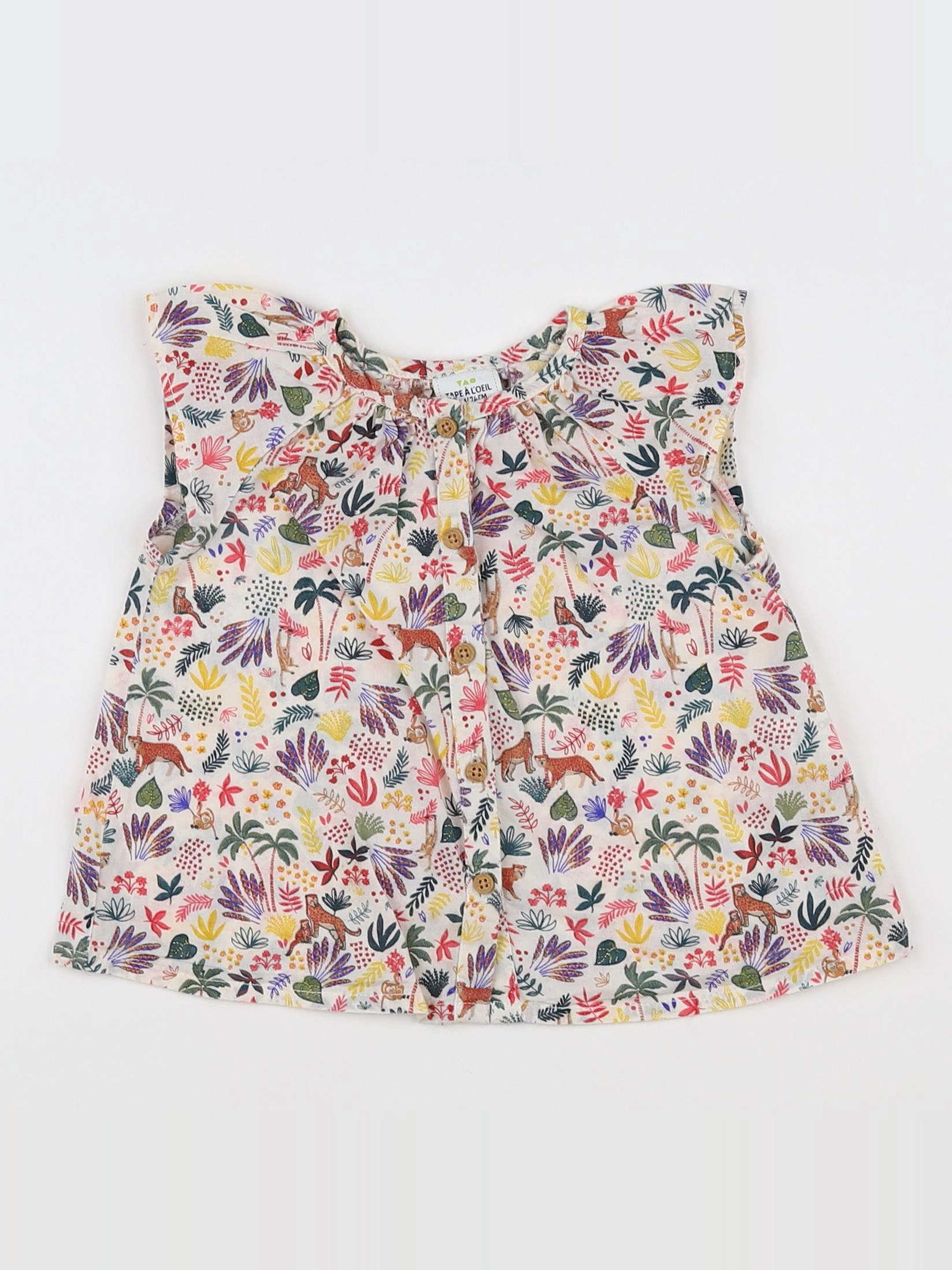 Tape à l'oeil - blouse multicolore - 12 mois