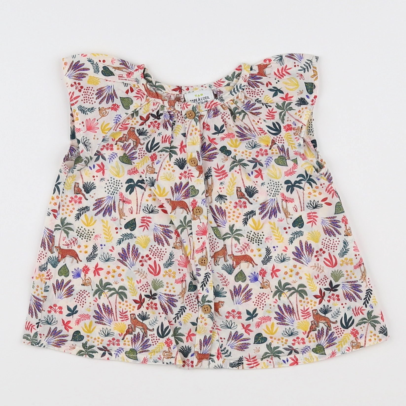Tape à l'oeil - blouse multicolore - 12 mois