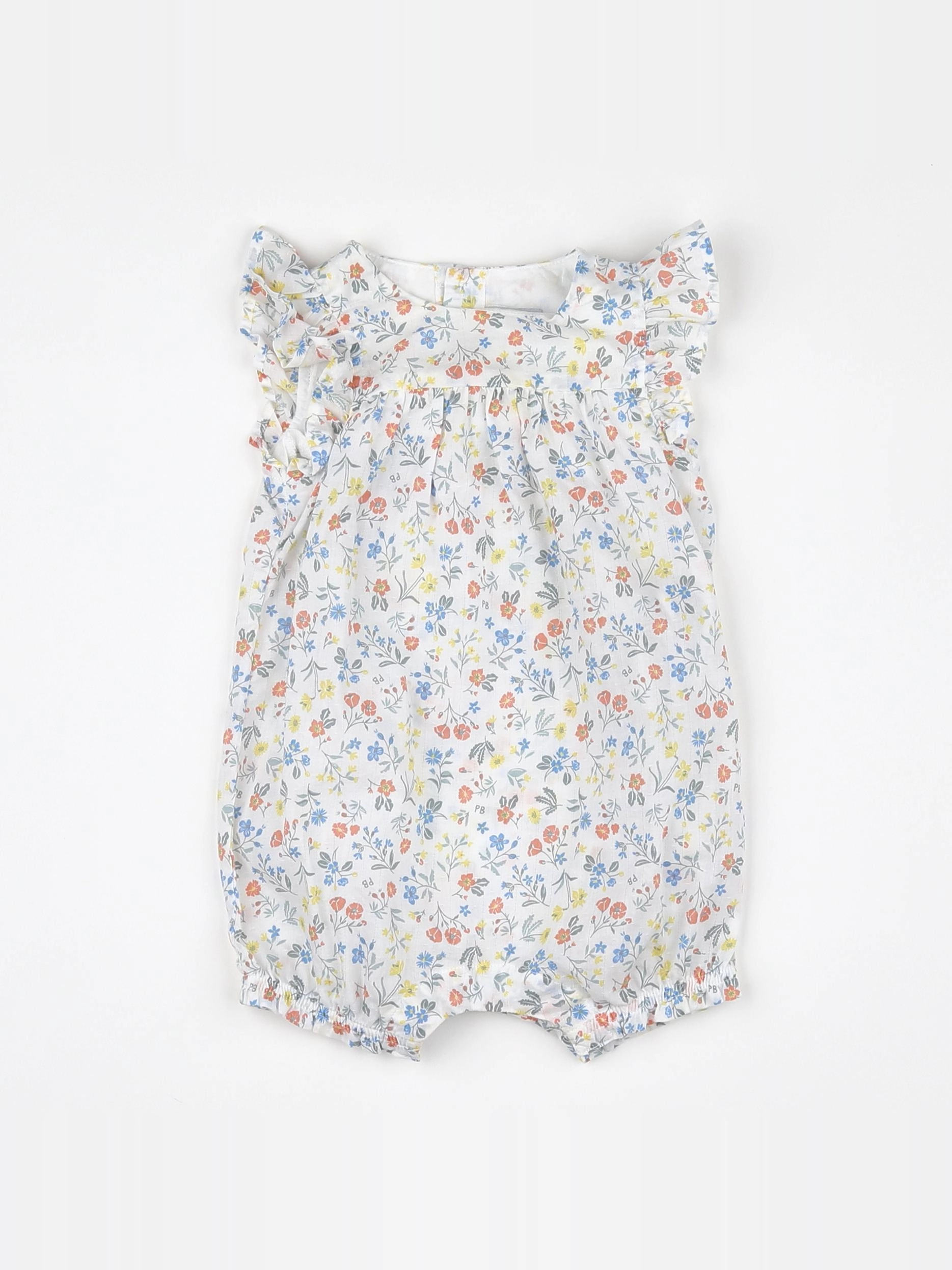 Petit Bateau - combinaison blanc - 3 mois
