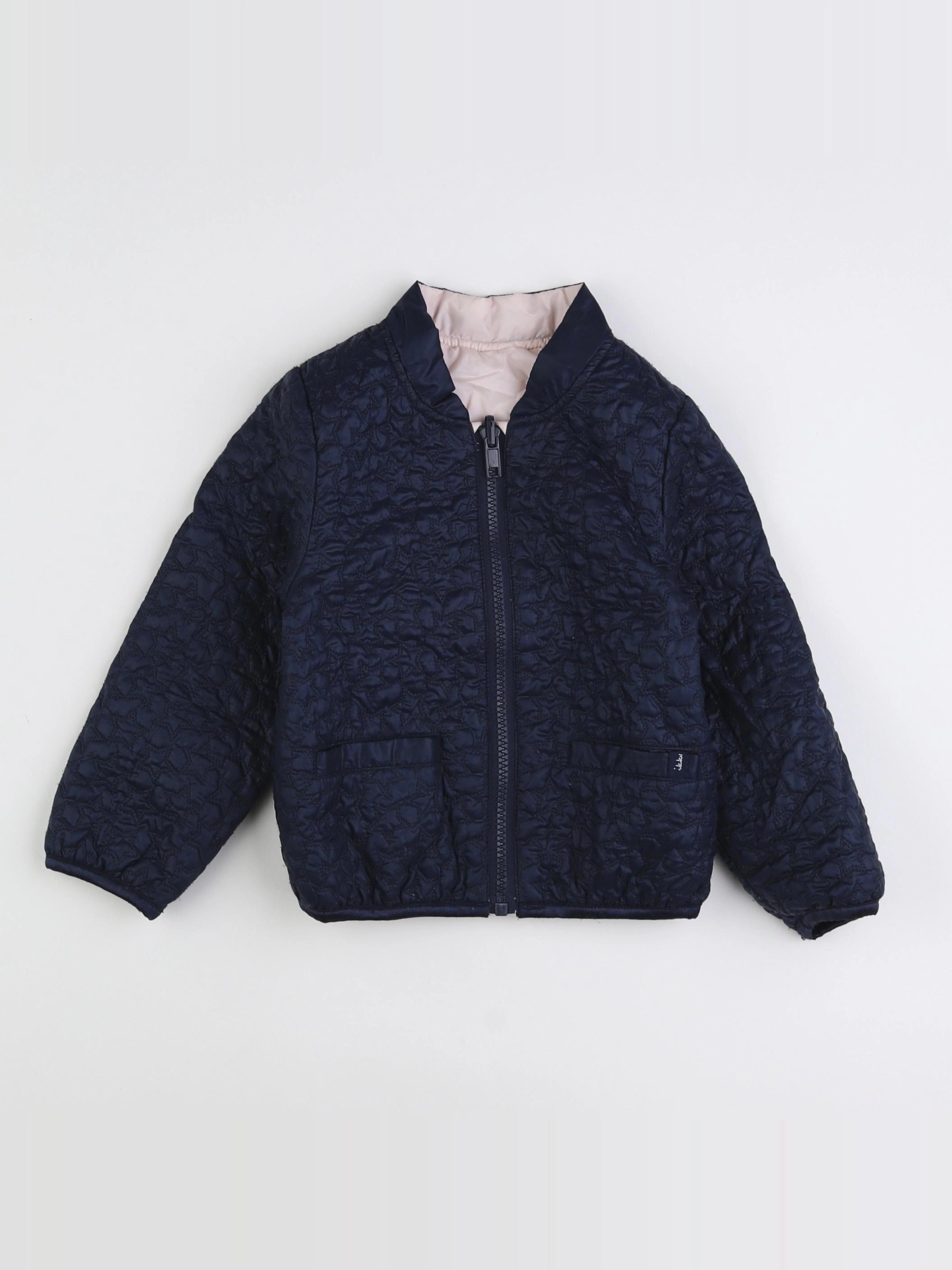 IKKS - doudoune réversible bleu, rose - 2 ans