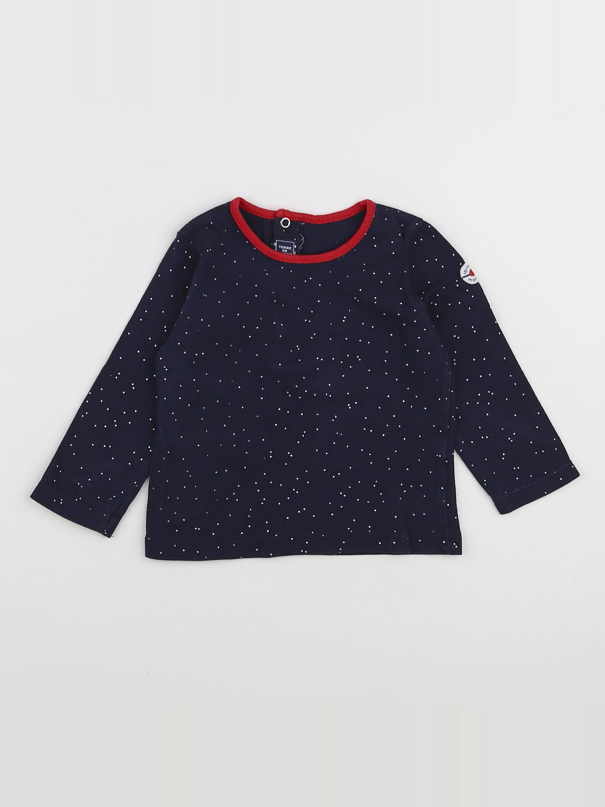 Terre de marins - tee-shirt bleu - 12 mois