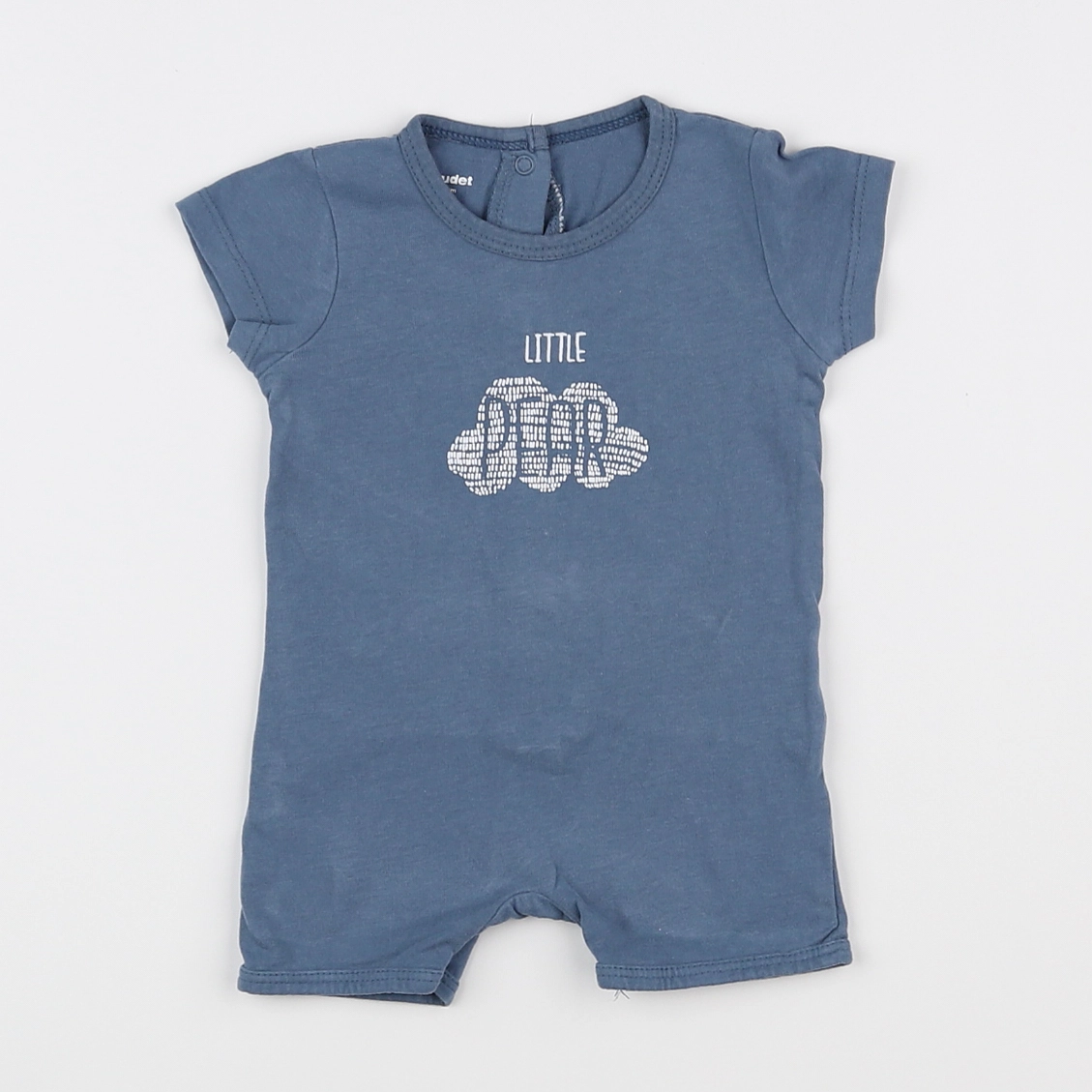 Vertbaudet - pyjama coton bleu - 3 mois