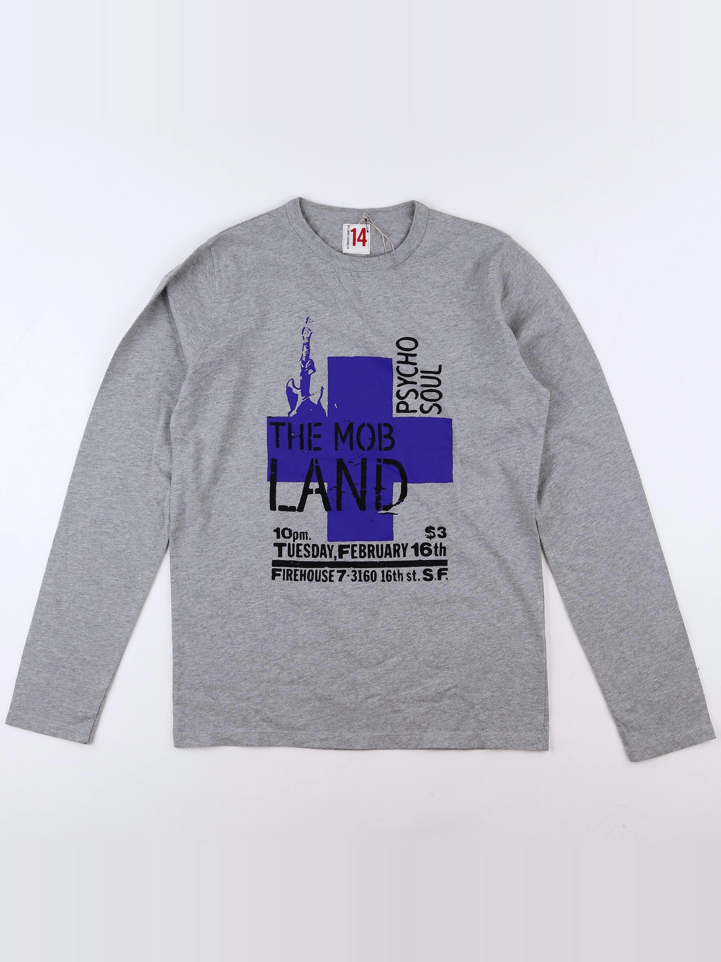 Bellerose - tee-shirt bleu, gris (état neuf) - 10 ans
