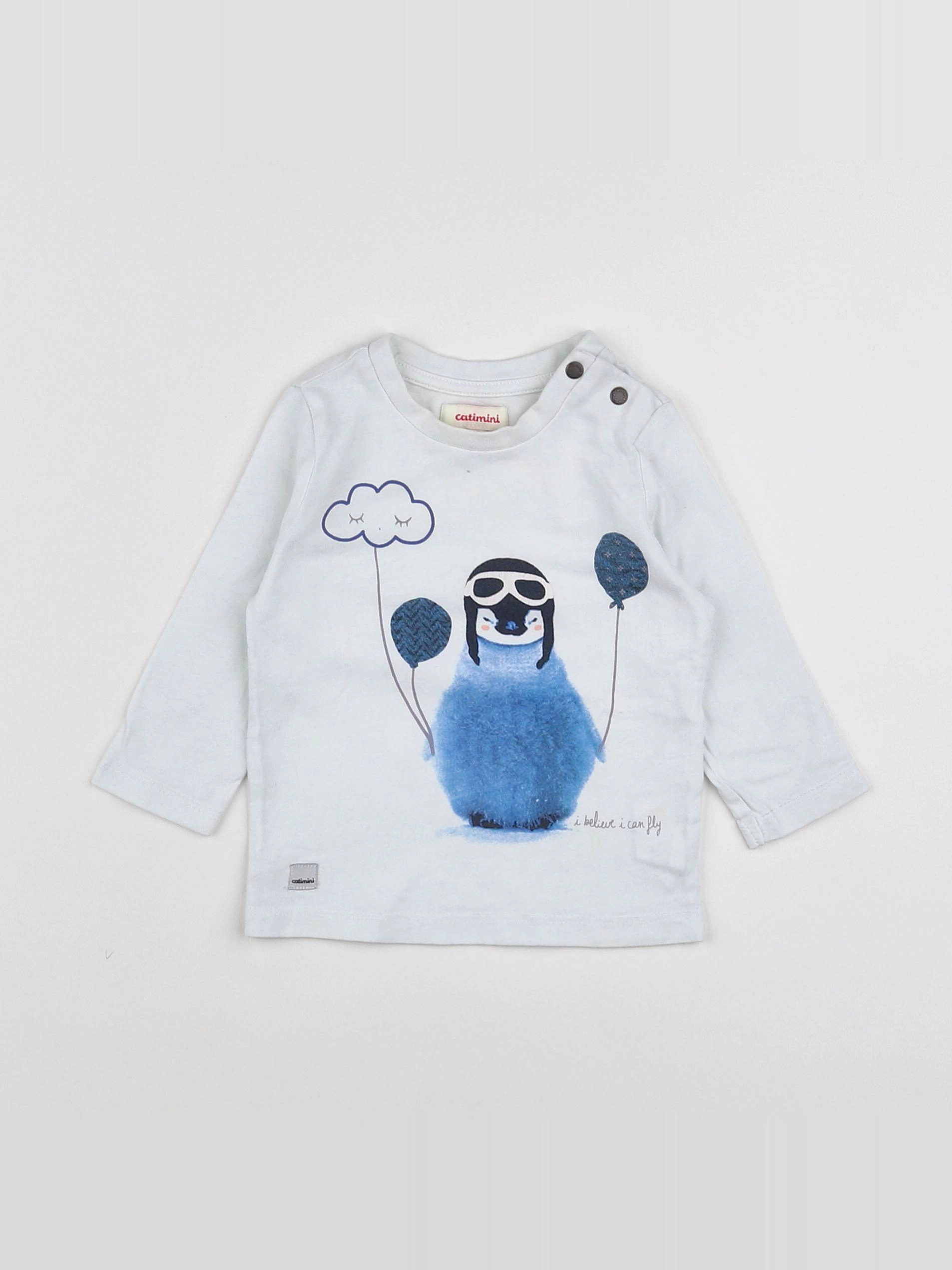 Catimini - tee-shirt blanc - 6 mois