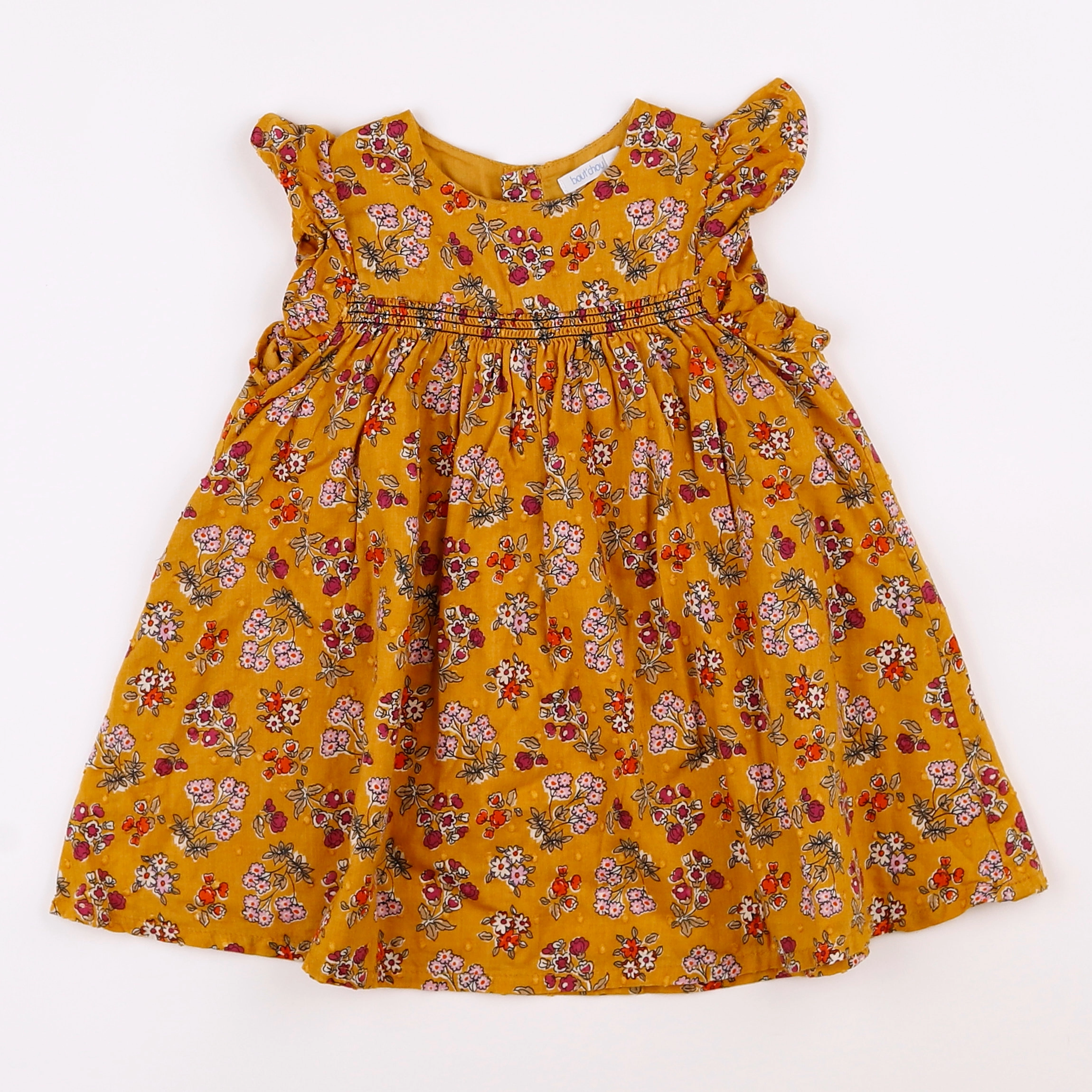 Boutchou - robe jaune - 9 mois