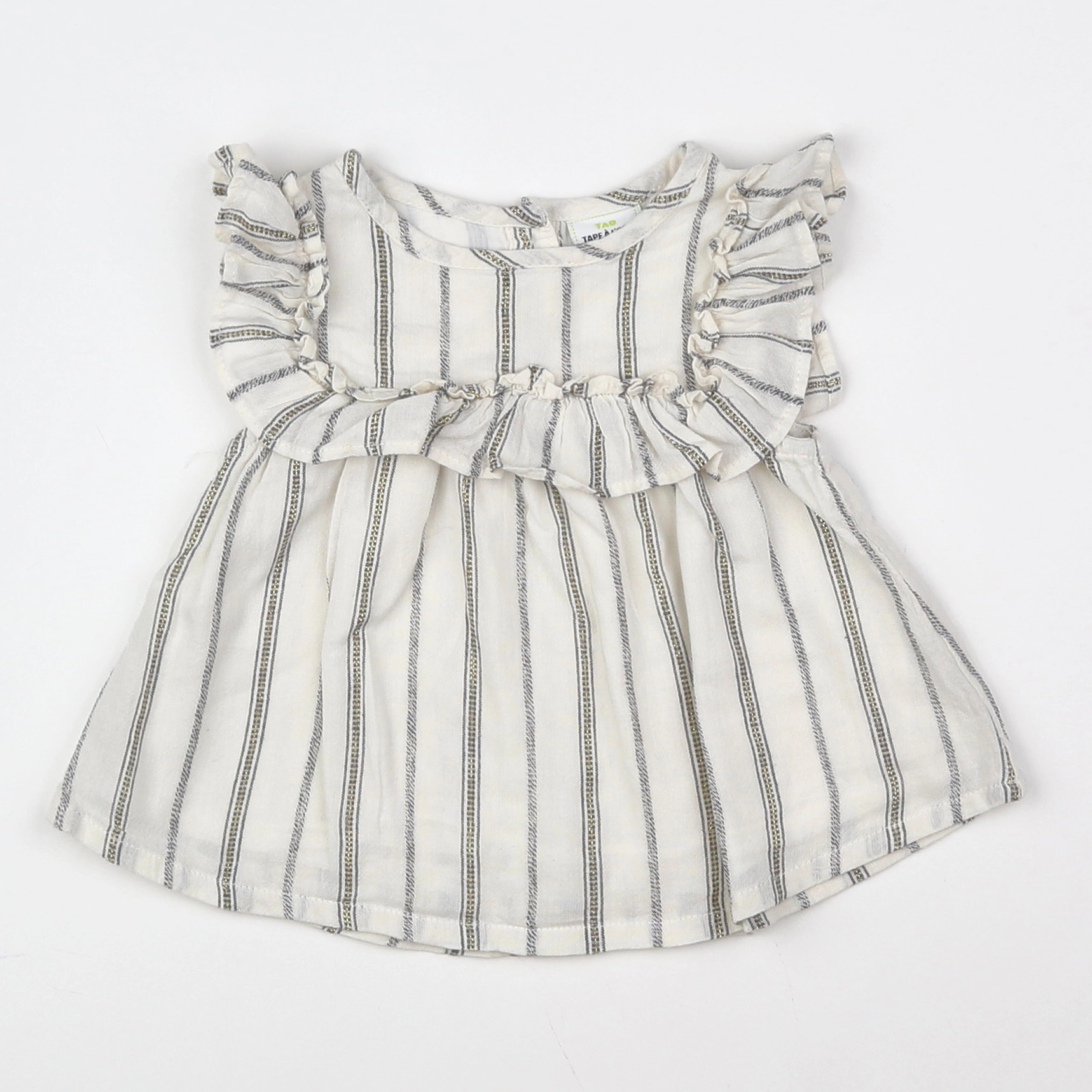 Tape à l'oeil - robe beige, or - 6 mois