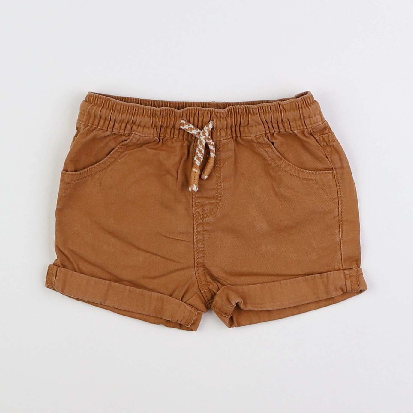 Vertbaudet - short marron - 12 mois