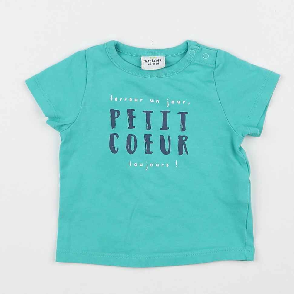 Tape à l'oeil - tee-shirt vert - 6 mois