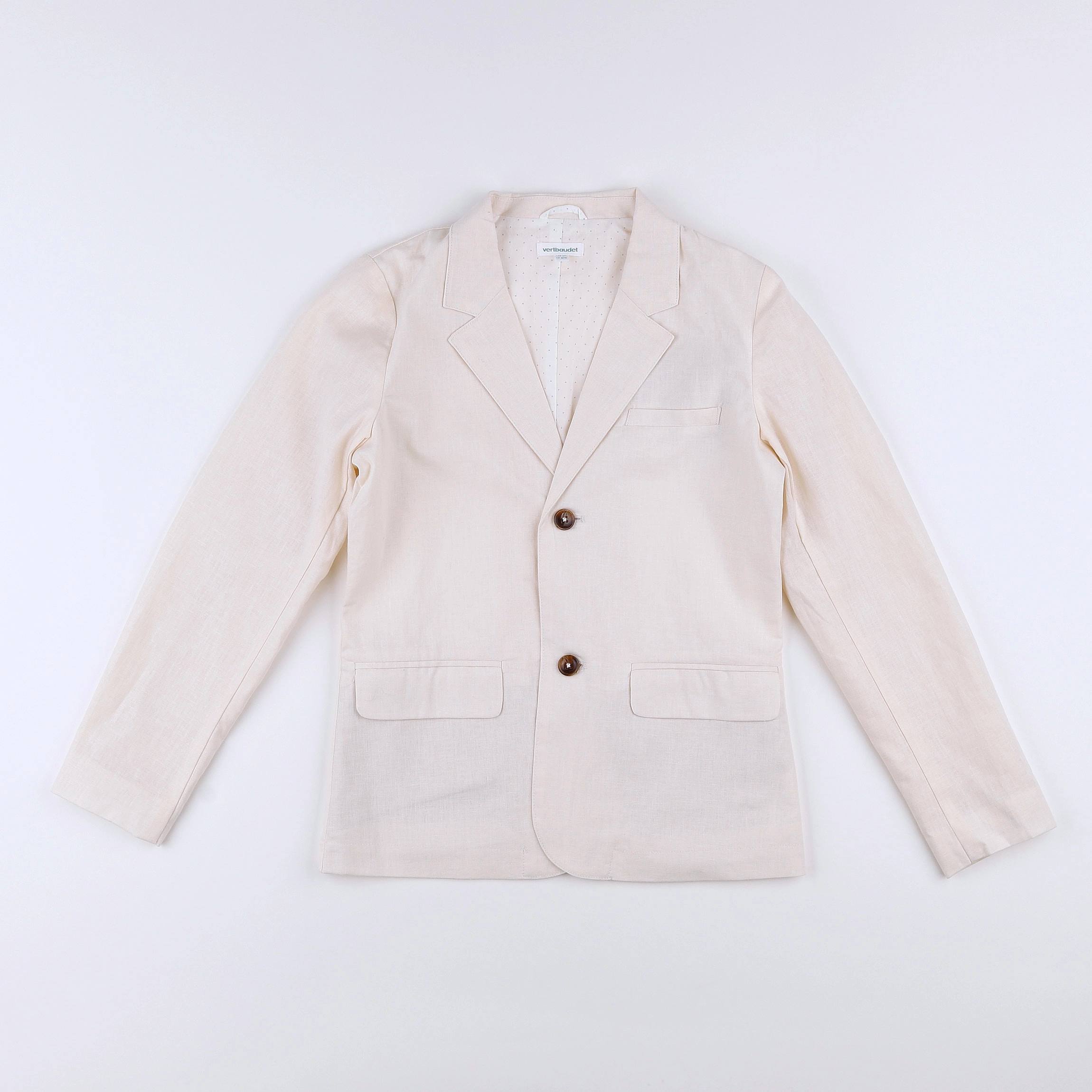 Vertbaudet - veste beige - 10 ans