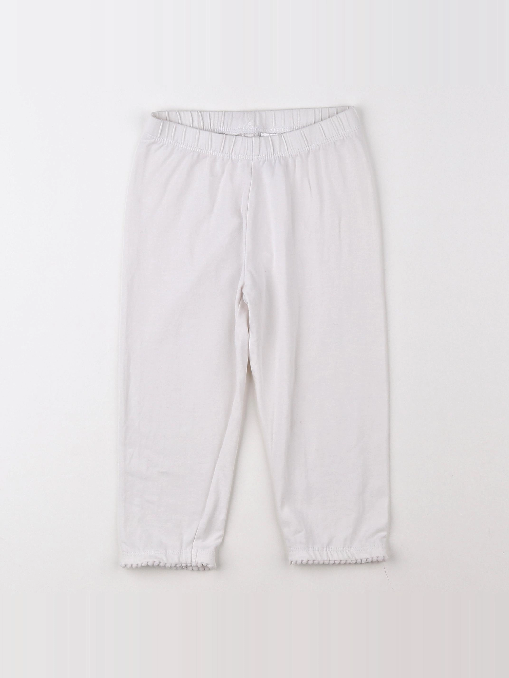 Vertbaudet - legging court blanc - 9 ans