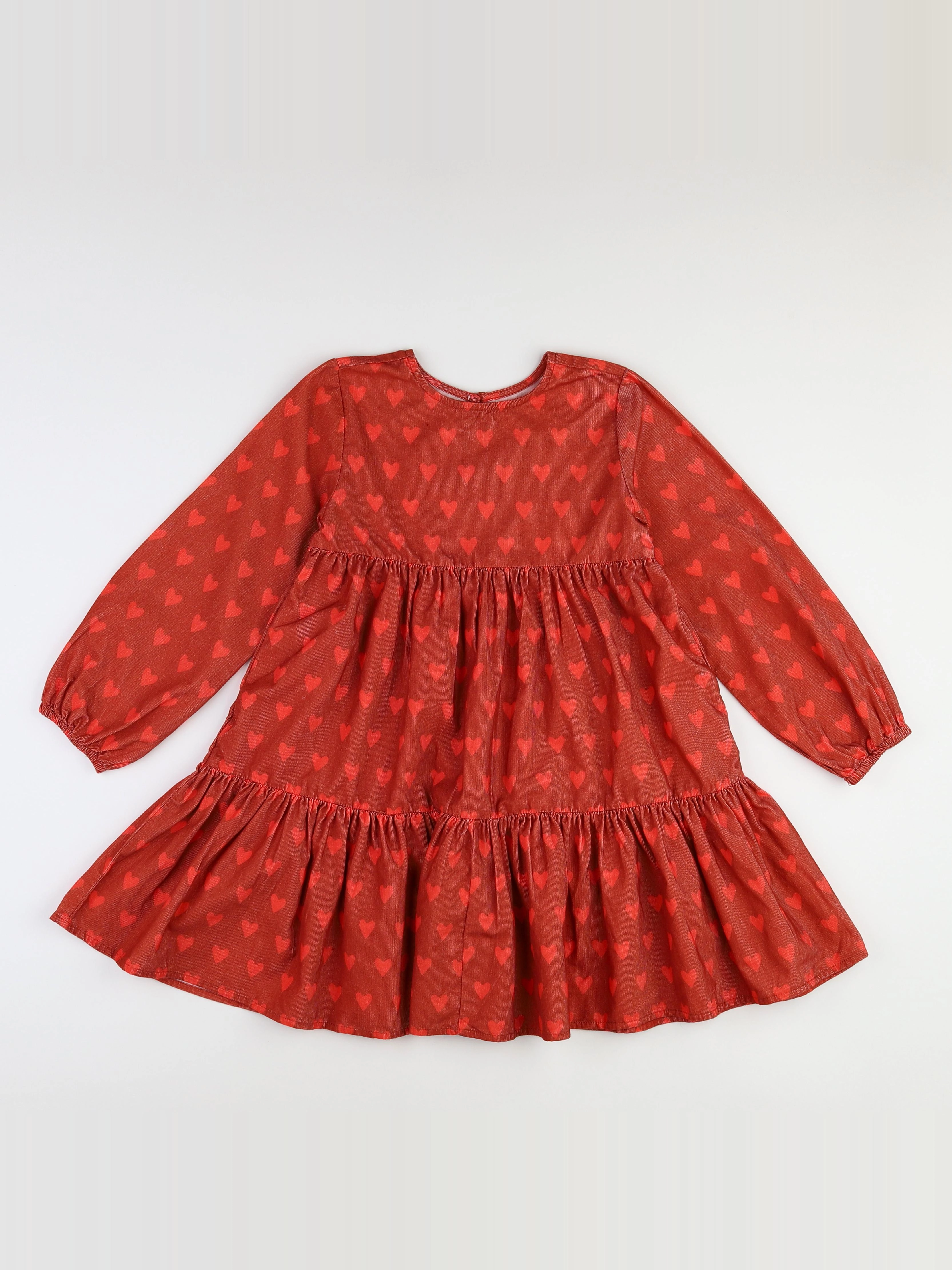Holi & Love - robe velours rouge (neuf) - 12/13 ans