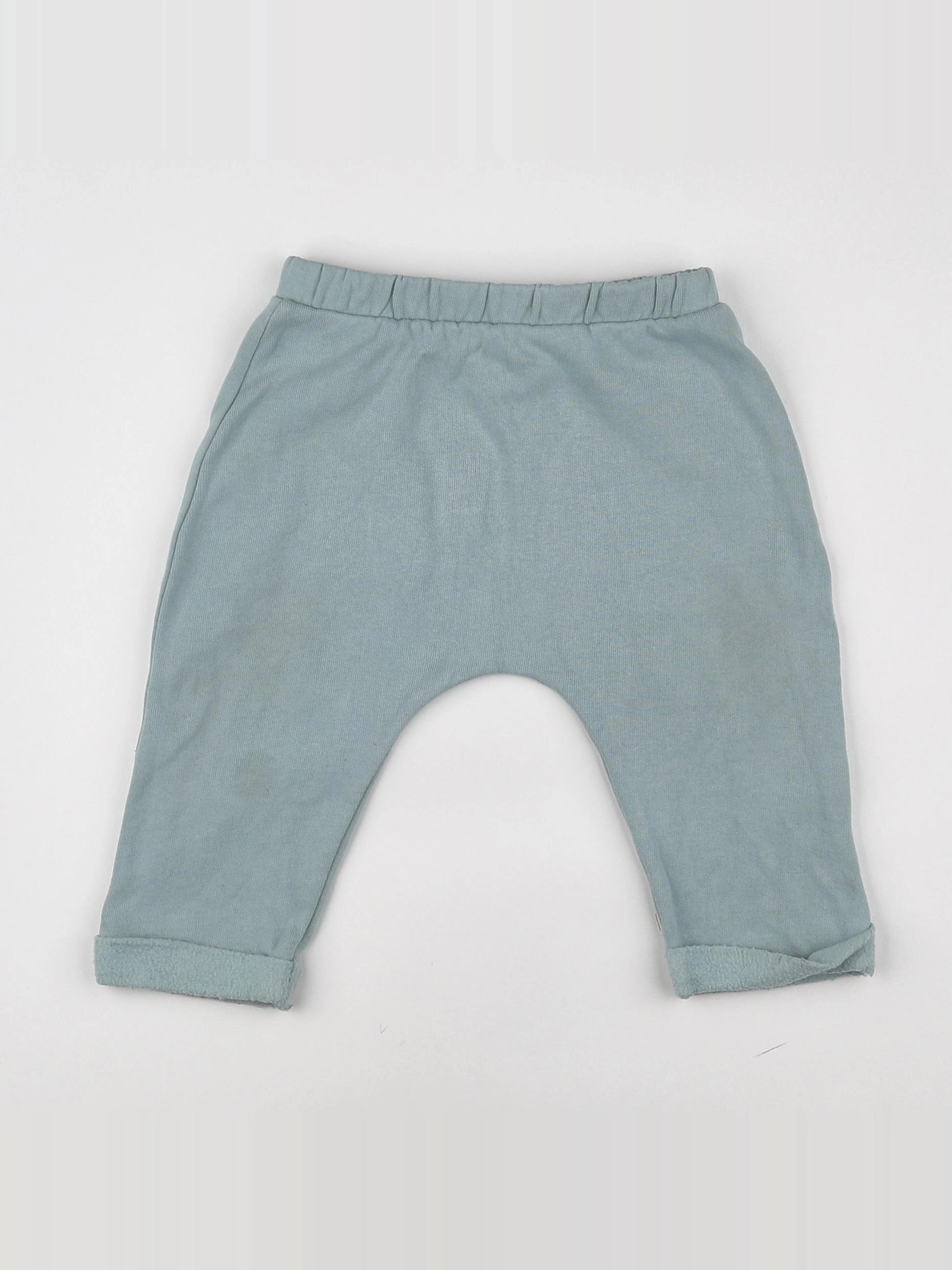 Vertbaudet - pantalon bleu - 9 mois