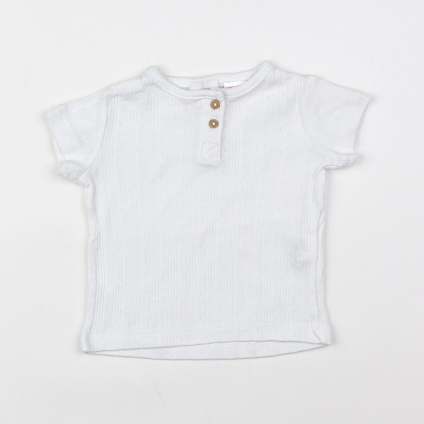 Zara - tee-shirt blanc - 1/3 mois