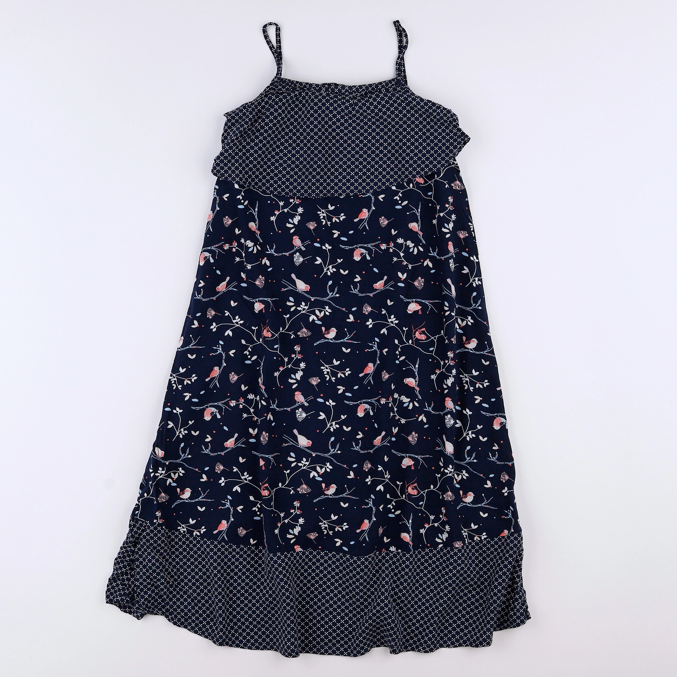 Vertbaudet - robe bleu, rose - 4 ans